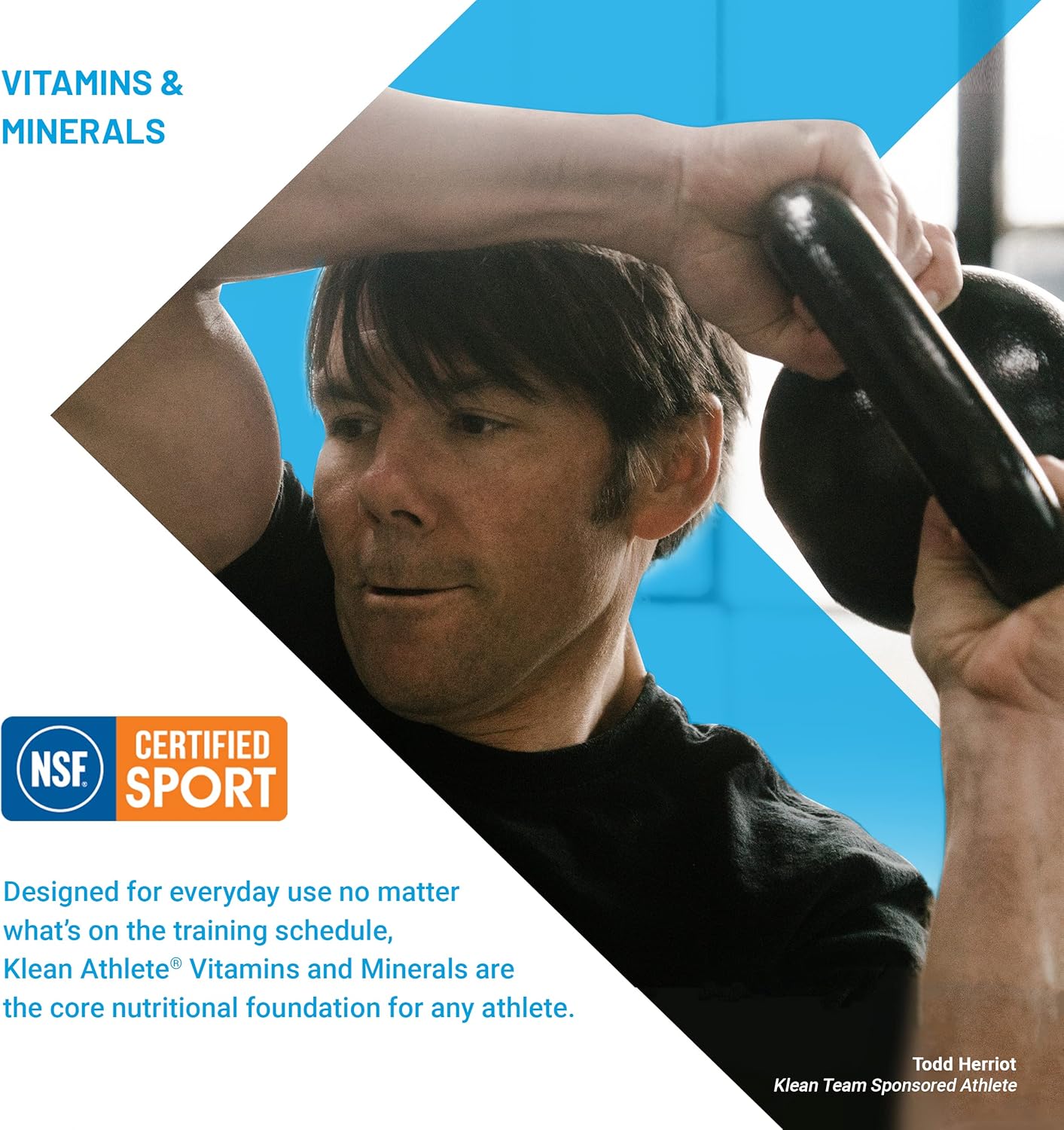 Klean ATHLETE Klean-D Vitamin D3 Tablets - Immune Health, Muscle Recovery, Bone Strength - NSF Sport Certified - 100ct