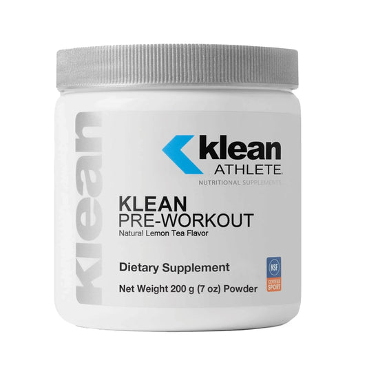 Klean ATHLETE Pre-Workout Supplement with Beet Root Extract, Vitamin C, and Organic Caffeine for Athletic Endurance - Natural Lemon Tea Flavor - 7 Ounces
