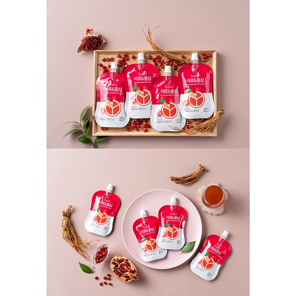 Korean Beauty Juice Pack with Pomegranate & Red Ginseng for Boosting Blood Circulation - 80ml x 15