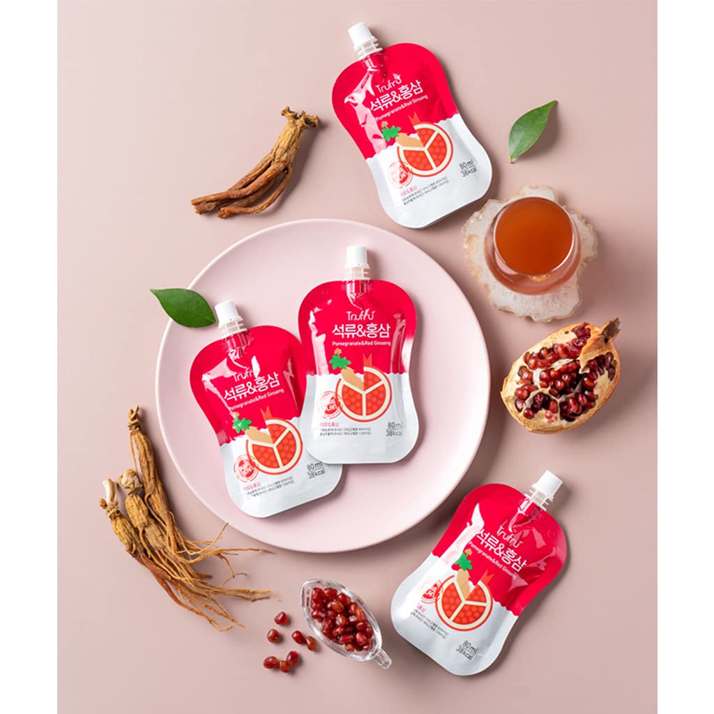 Korean Beauty Juice Pack with Pomegranate & Red Ginseng for Boosting Blood Circulation - 80ml x 15