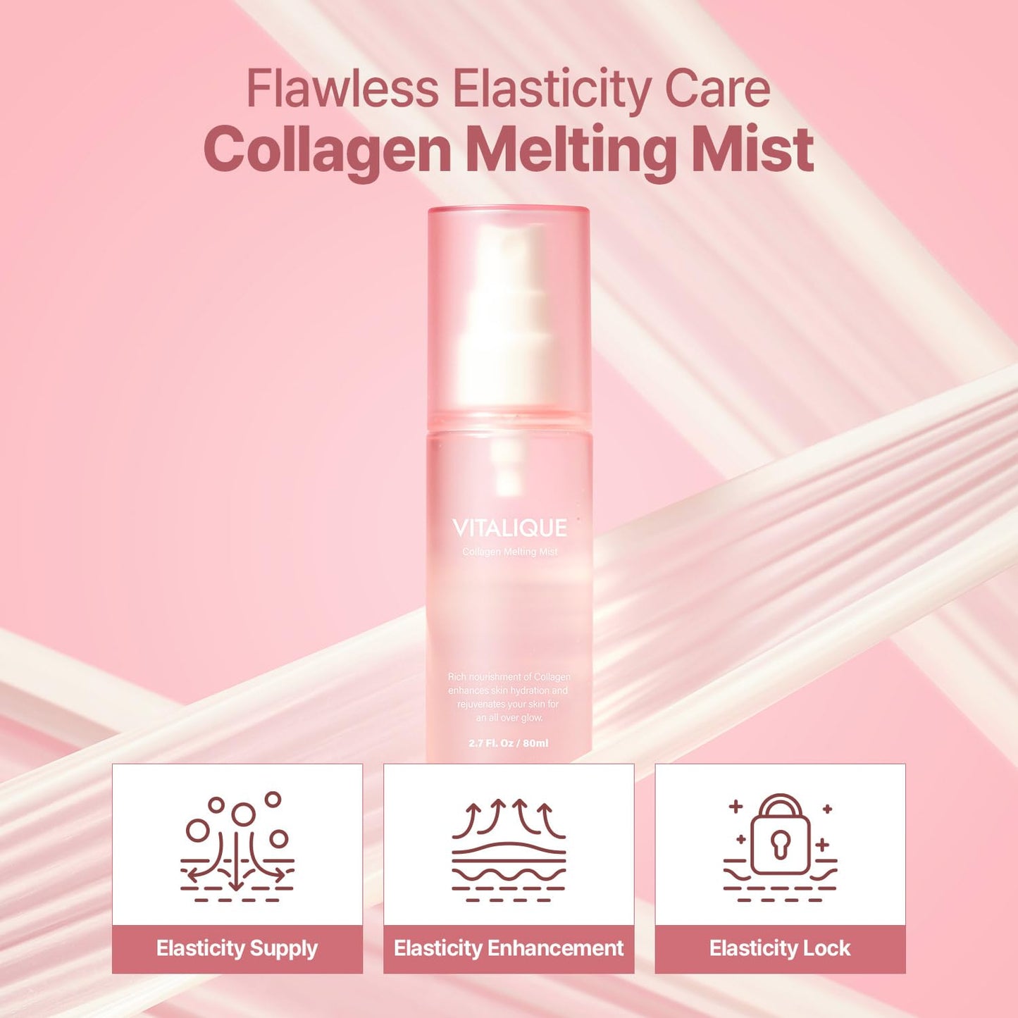 Korean MEDITHERAPY Vitalique Collagen Melting Mist 2.7 fl.oz - Spray Serum for Radiant Skin