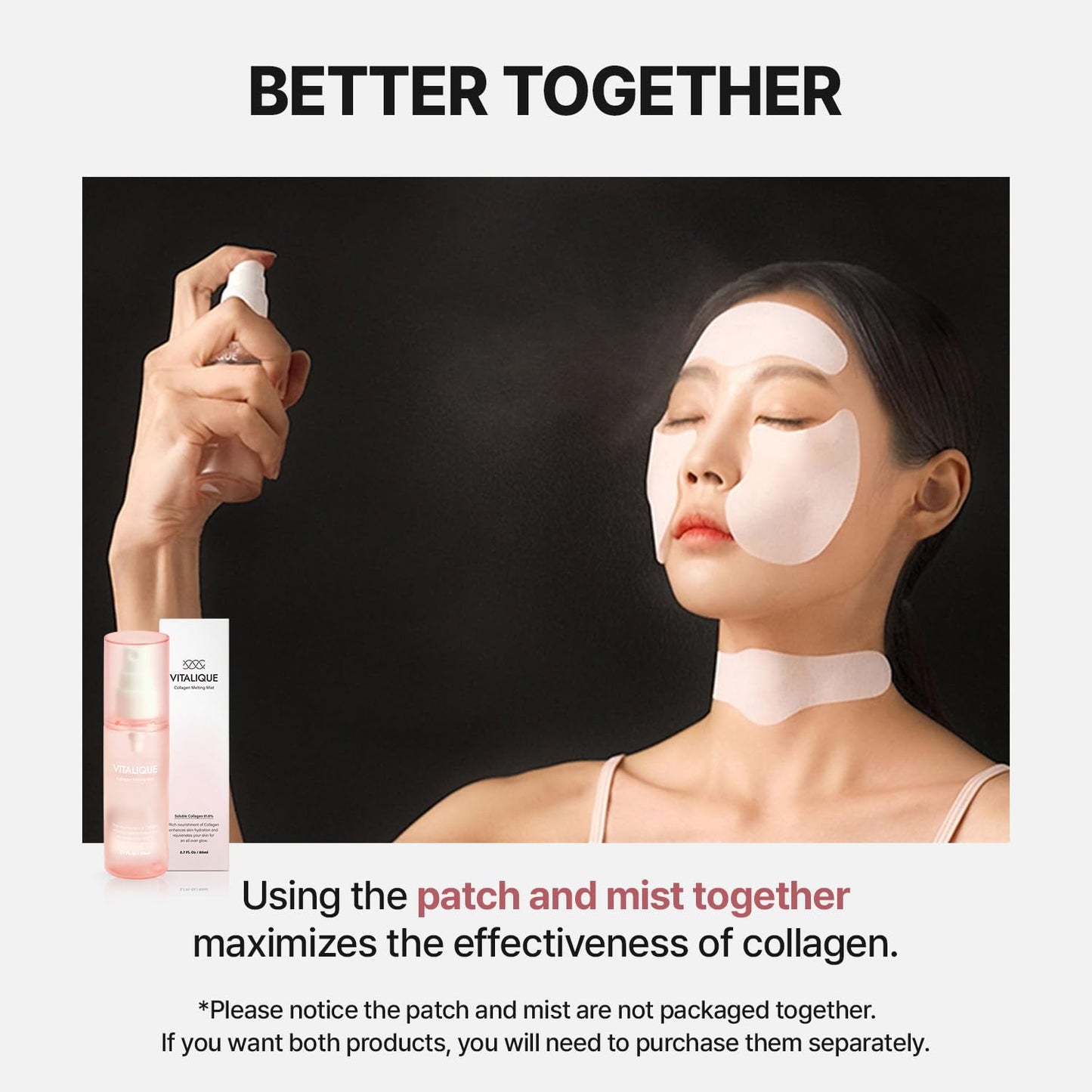 Korean MEDITHERAPY Vitalique Collagen Melting Mist 2.7 fl.oz - Spray Serum for Radiant Skin