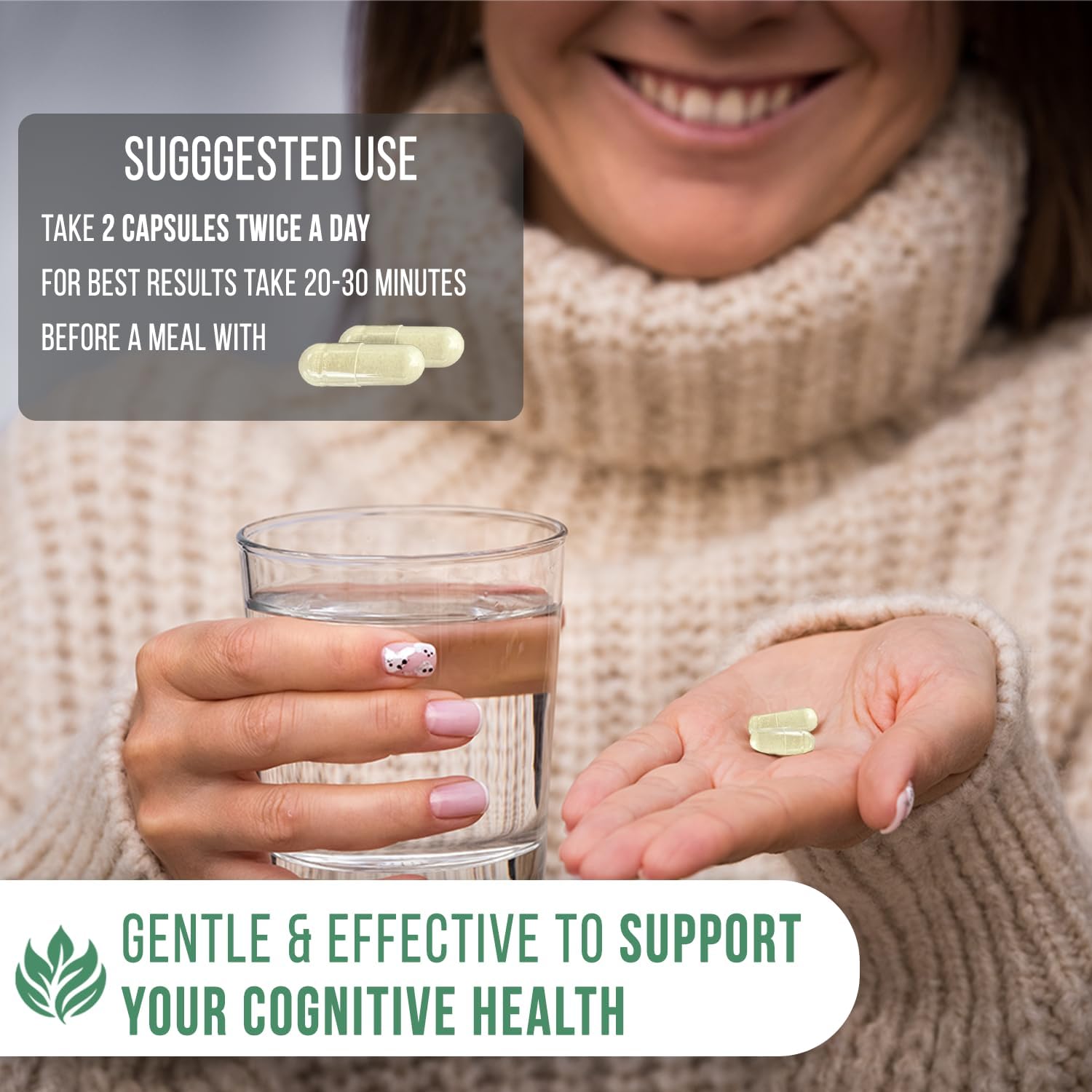 Korean Panax Ginseng & Ginkgo Biloba Supplement for Immune Support and Stress Relief - 60 Capsules USA Made