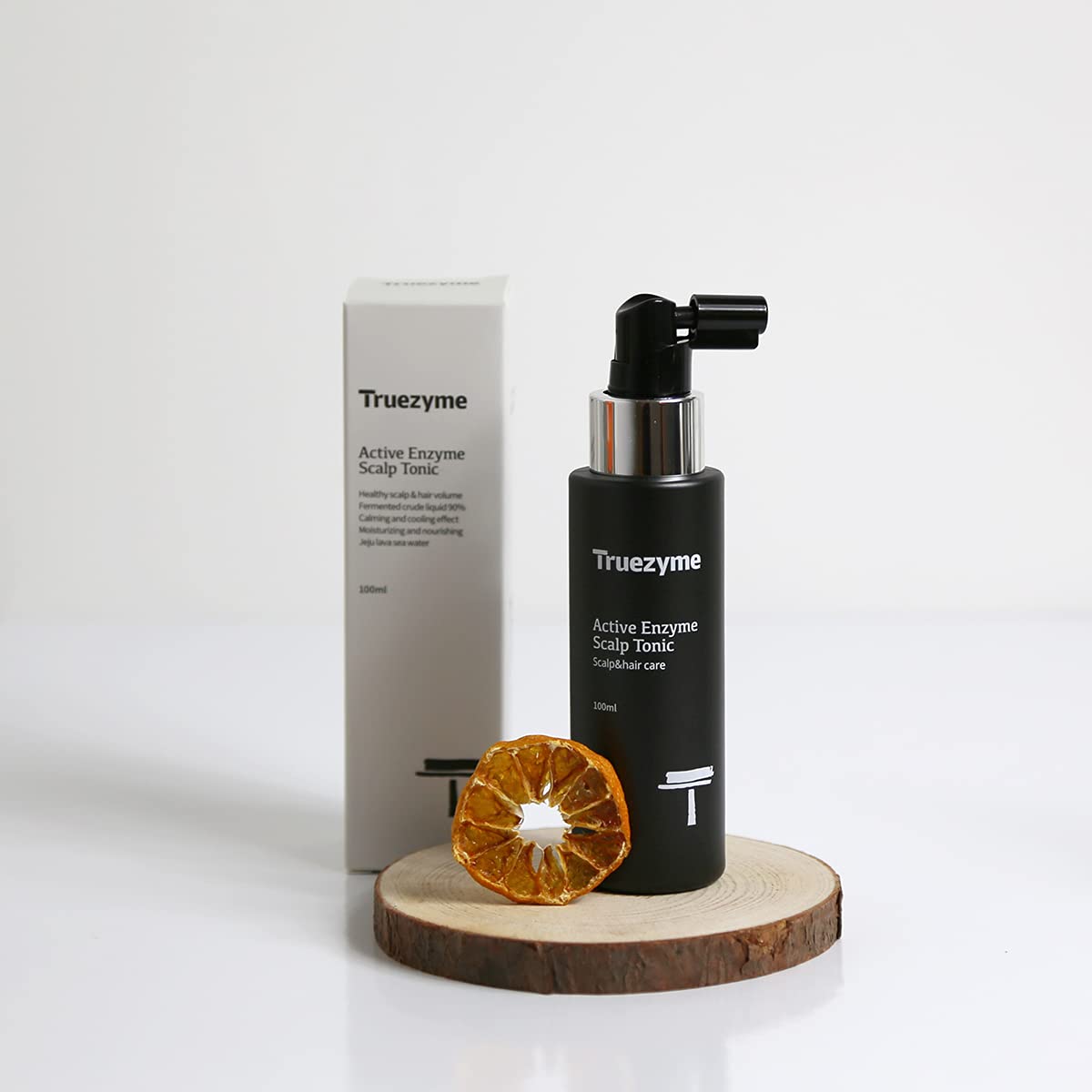 Korean Premium Haircare: truezyme Active Scalp Tonic 100ml - Fermented Botanical Extracts, Hypoallergenic Formula, No Chemicals