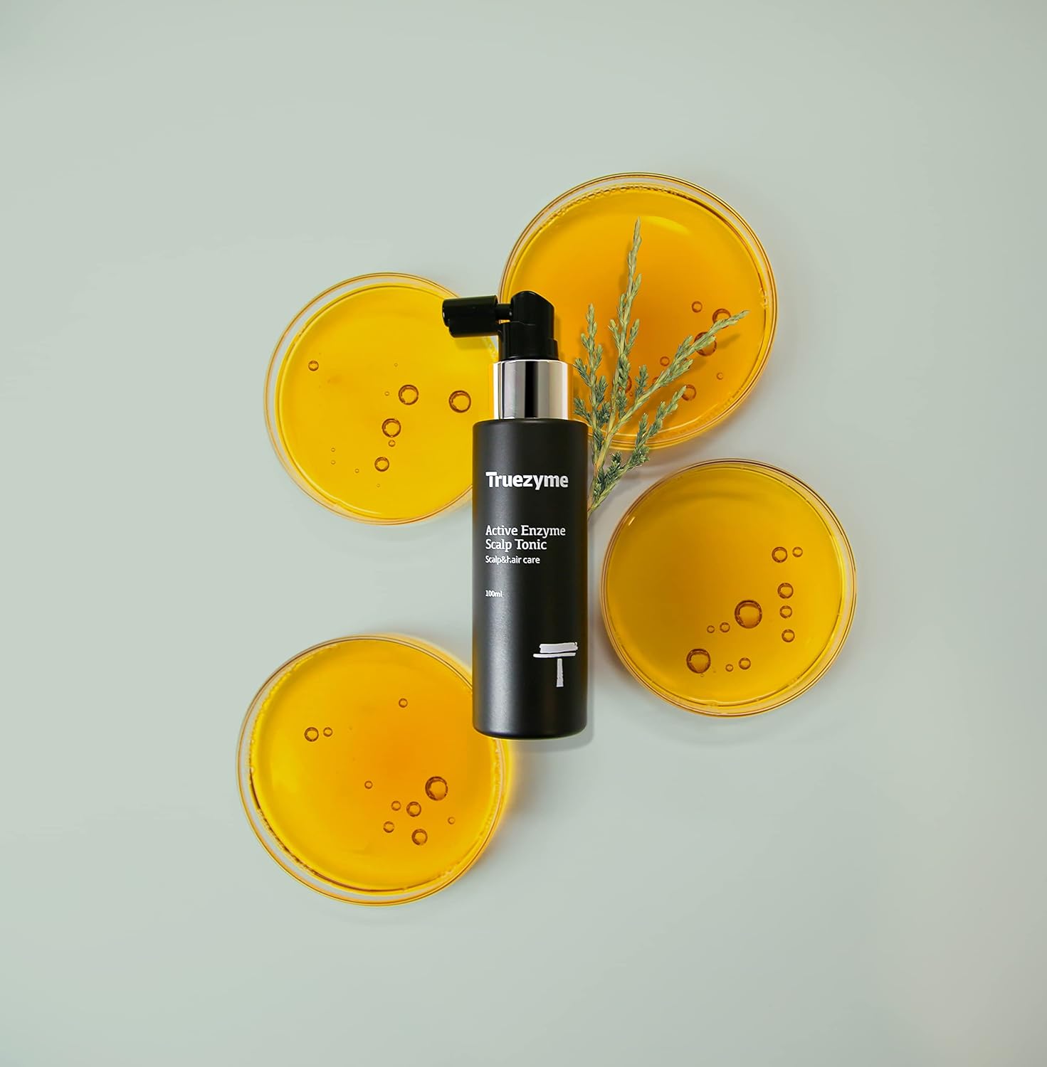 Korean Premium Haircare: truezyme Active Scalp Tonic 100ml - Fermented Botanical Extracts, Hypoallergenic Formula, No Chemicals