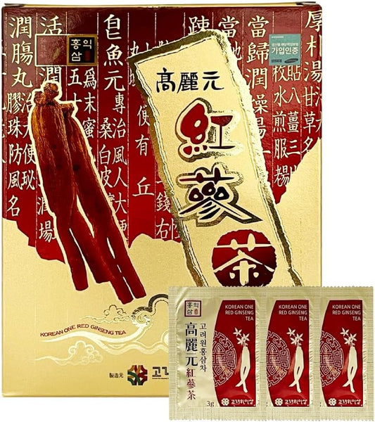 Korean Red Ginseng Tea Granules 50T - Premium Extract for Health and Wellness