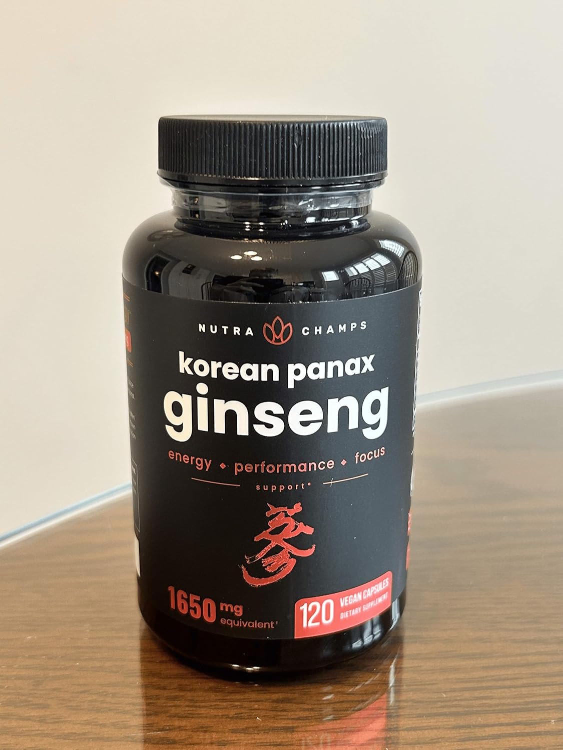 Korean Red Panax Ginseng Capsules - High-Strength Ginsenosides for Energy, Focus, Performance, Vitality & Immune Support - 120 Capsules