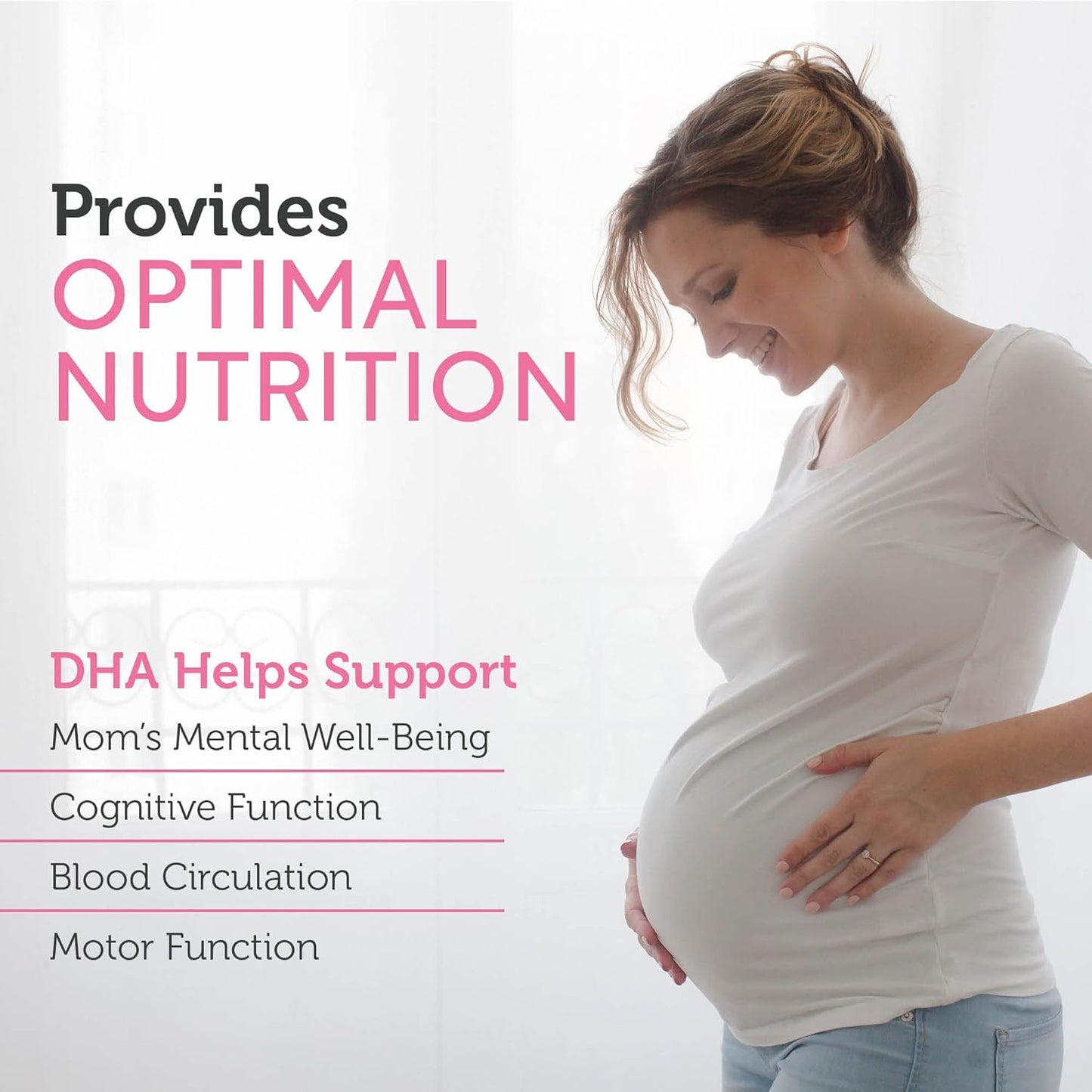 Kosher Prenatal DHA Vitamin with Folate & Iron - 60 Softgel Count - Essential DHA Supplements for Mother and Child