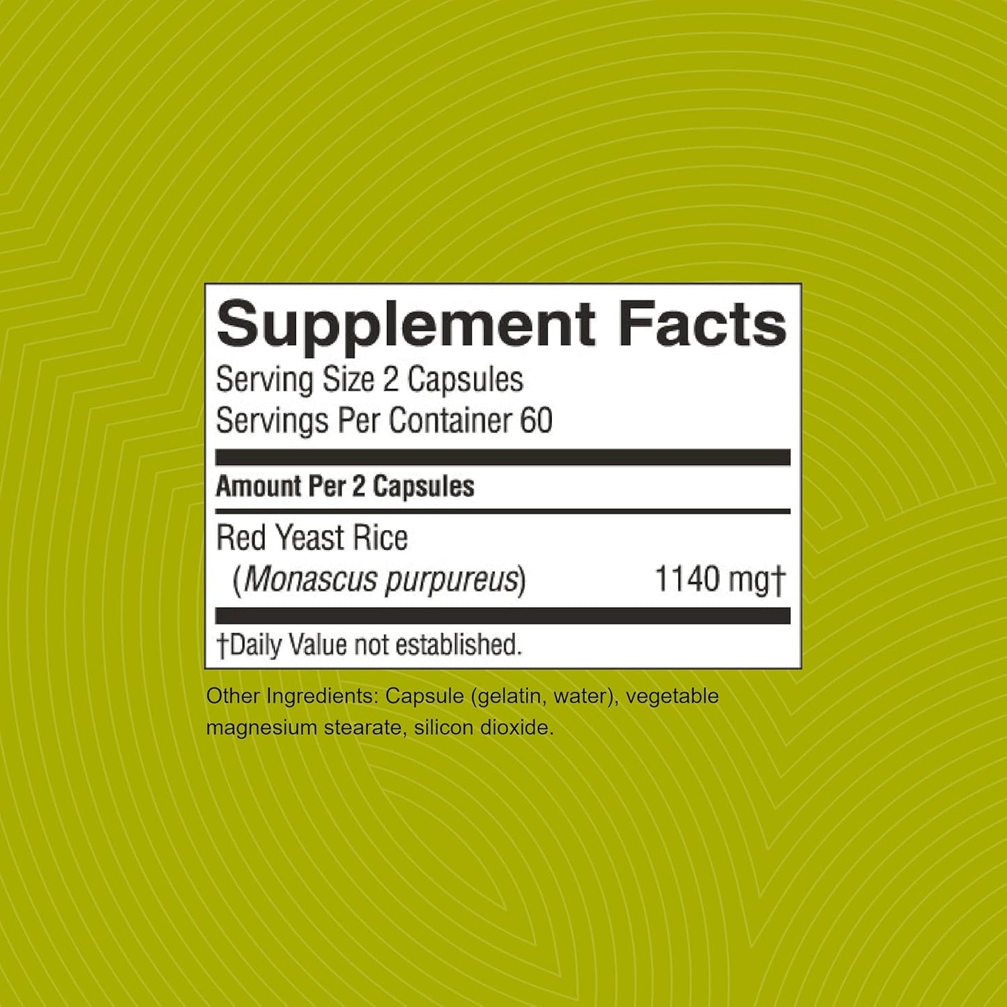 Kosher Red Yeast Rice Capsules - Supports Liver Cholesterol Production & Circulatory System - 120 Count