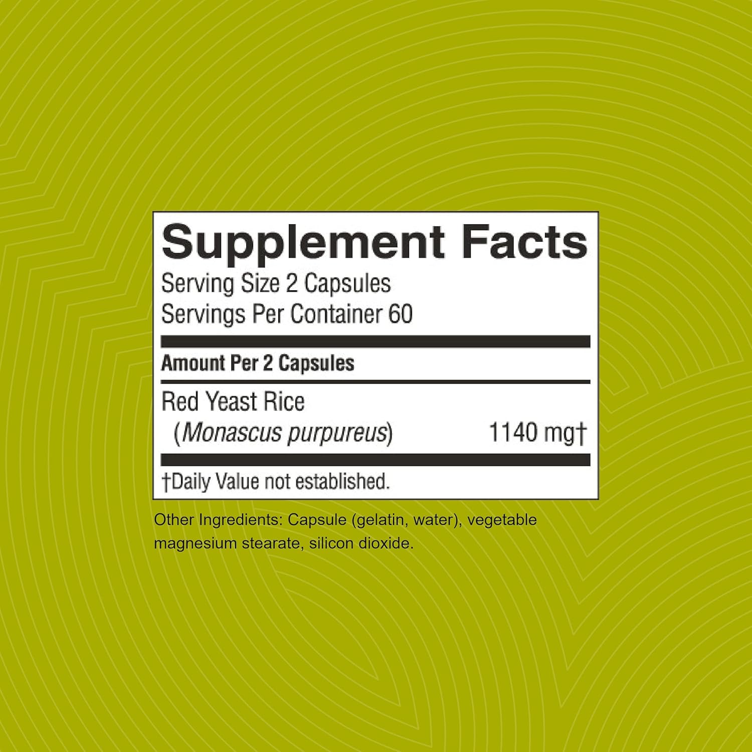 Kosher Red Yeast Rice Capsules - Supports Liver Cholesterol Production & Circulatory System - 120 Count