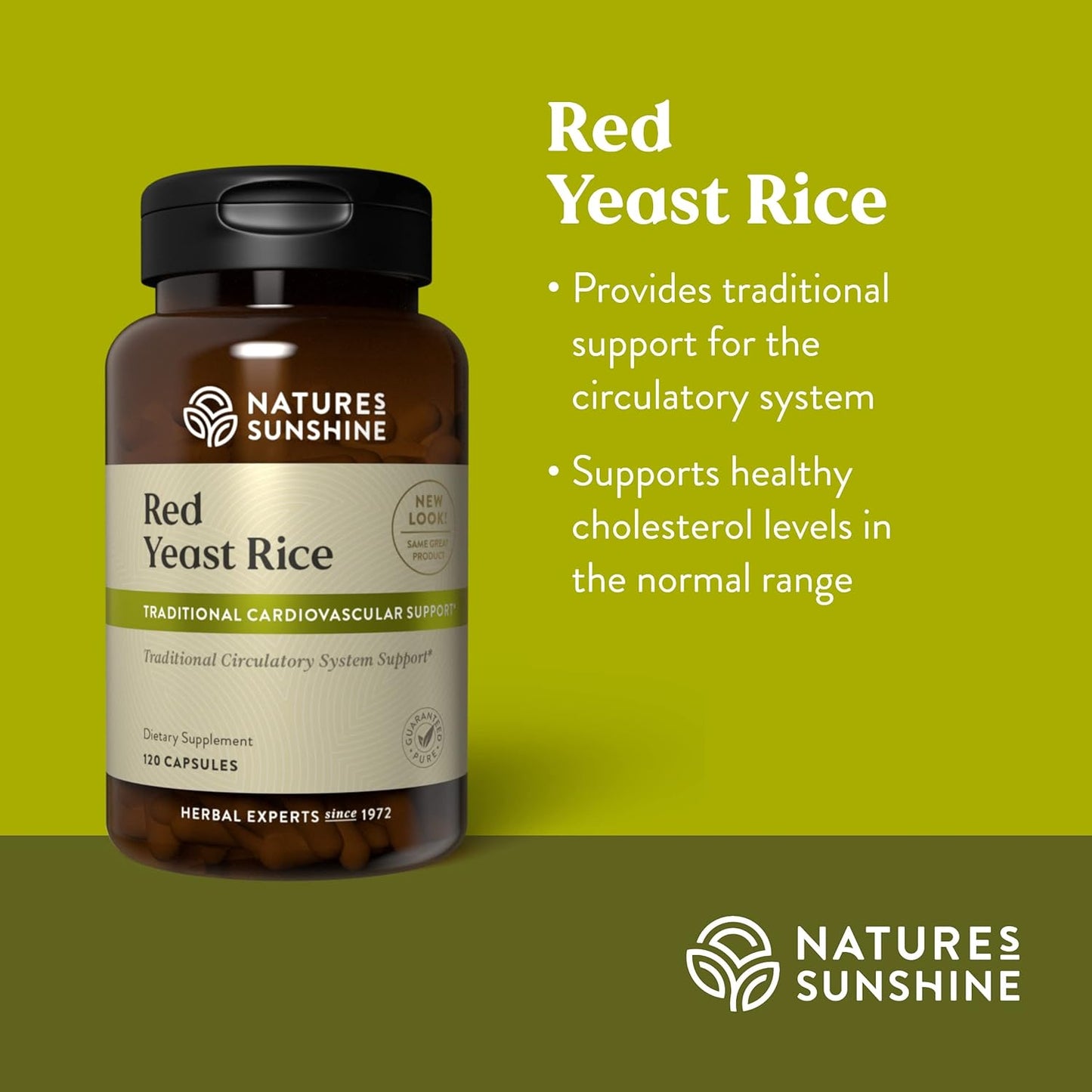 Kosher Red Yeast Rice Capsules - Supports Liver Cholesterol Production & Circulatory System - 120 Count