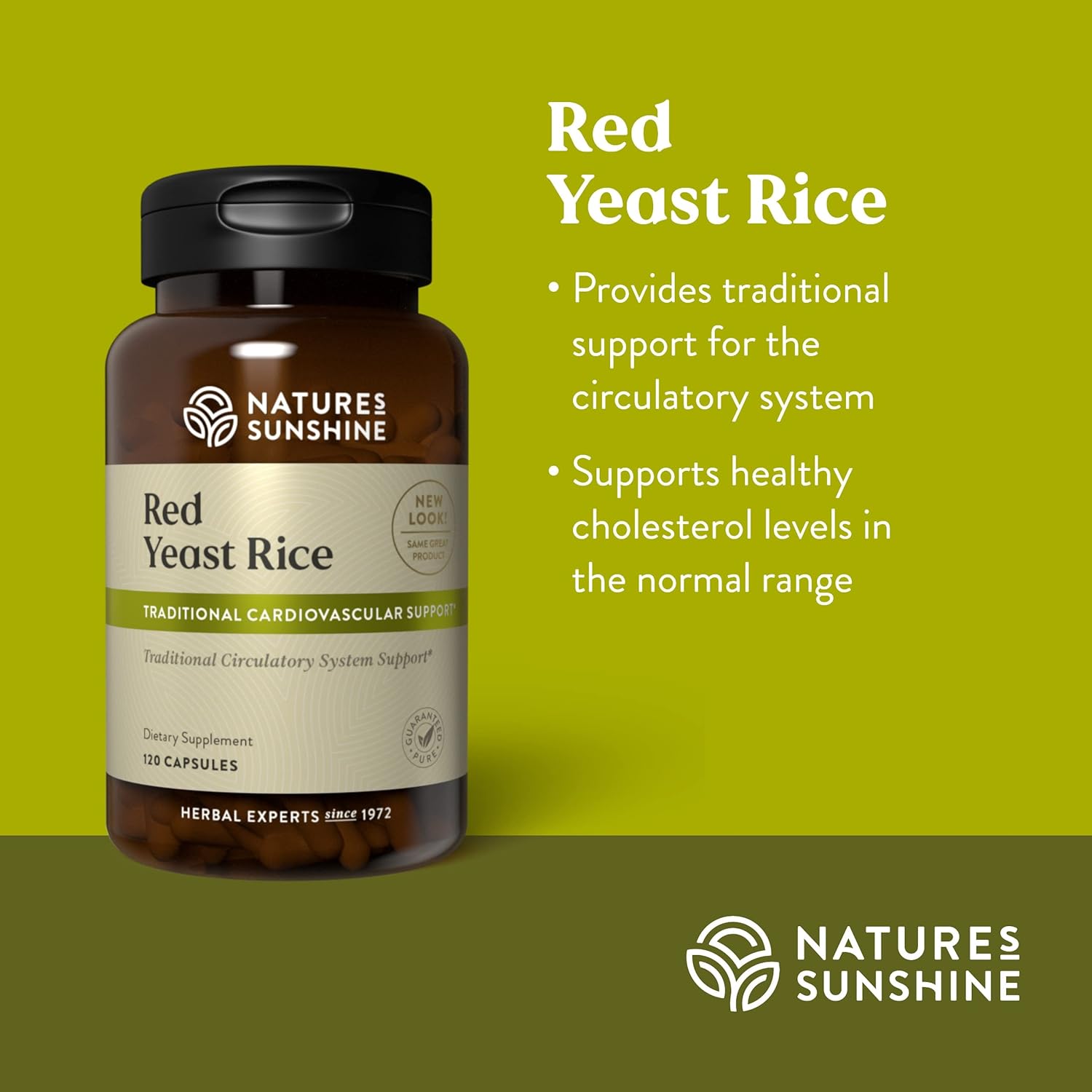 Kosher Red Yeast Rice Capsules - Supports Liver Cholesterol Production & Circulatory System - 120 Count