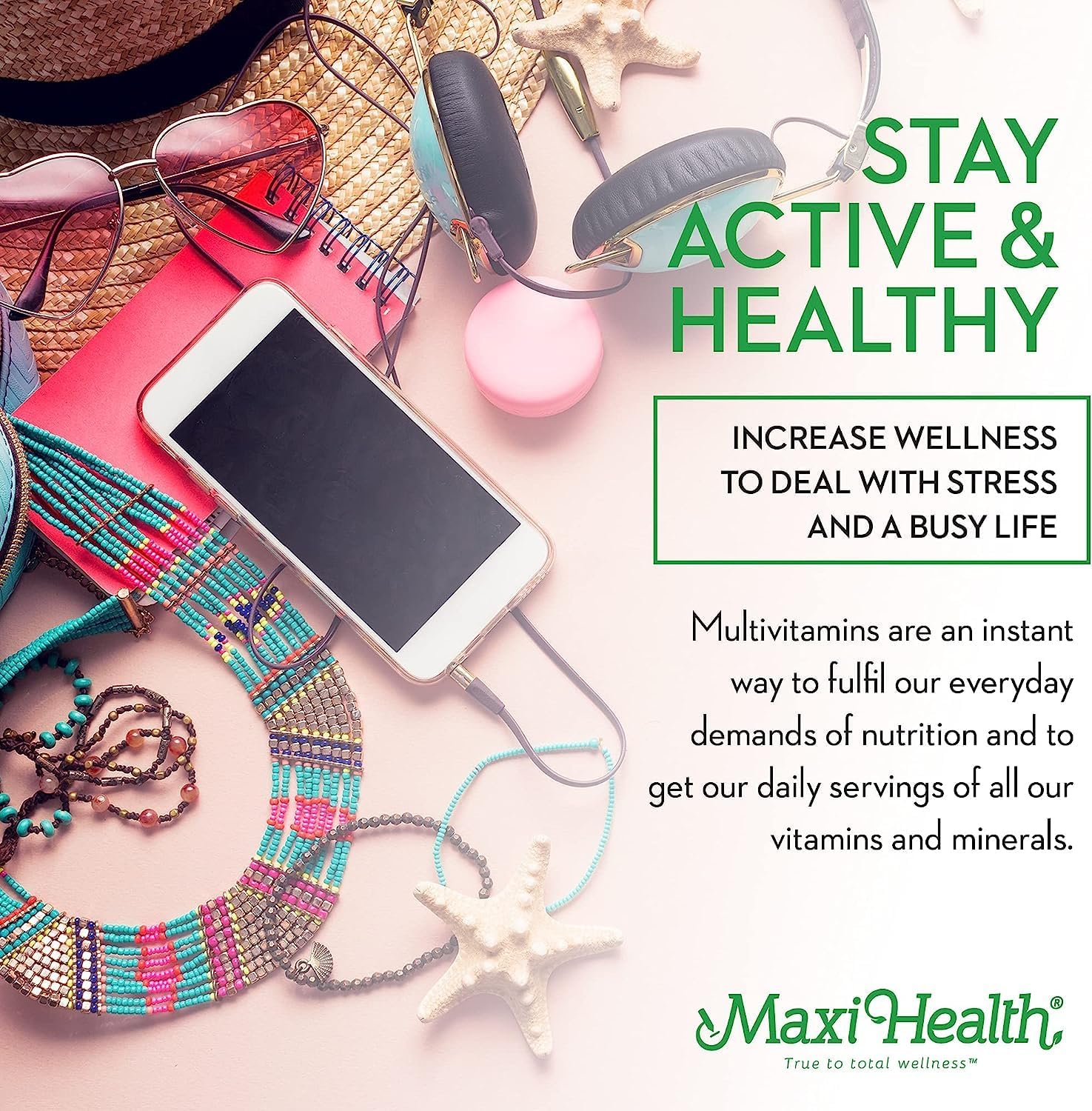 Kosher Teen Girl Multivitamin 12-17 Years, Natural Minerals for Development & Immune Health, 60 Count