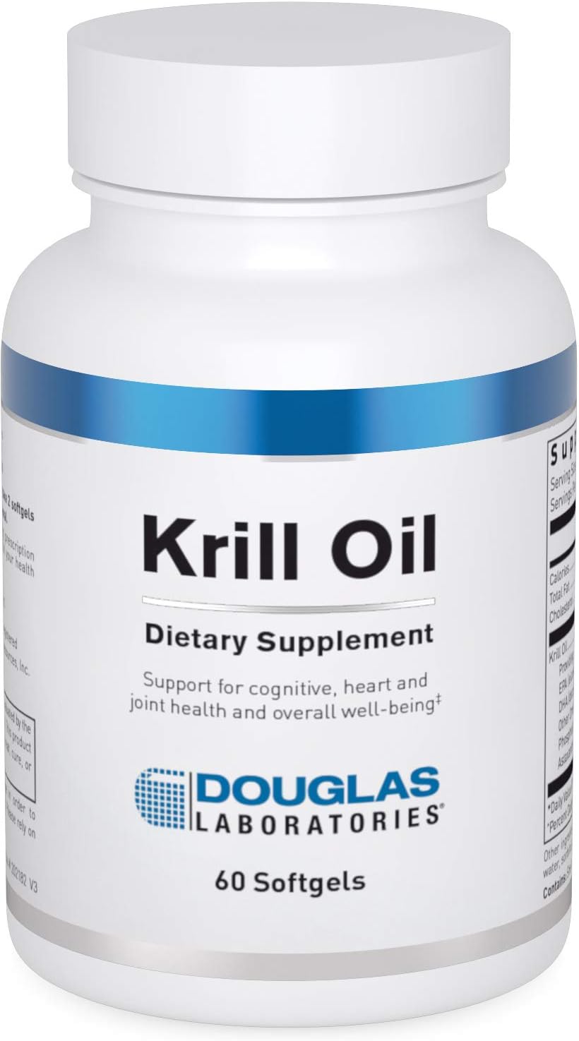 Krill Oil Softgels | Promotes Cognitive, Heart, and Joint Health | 60 Capsules by Douglas Laboratories