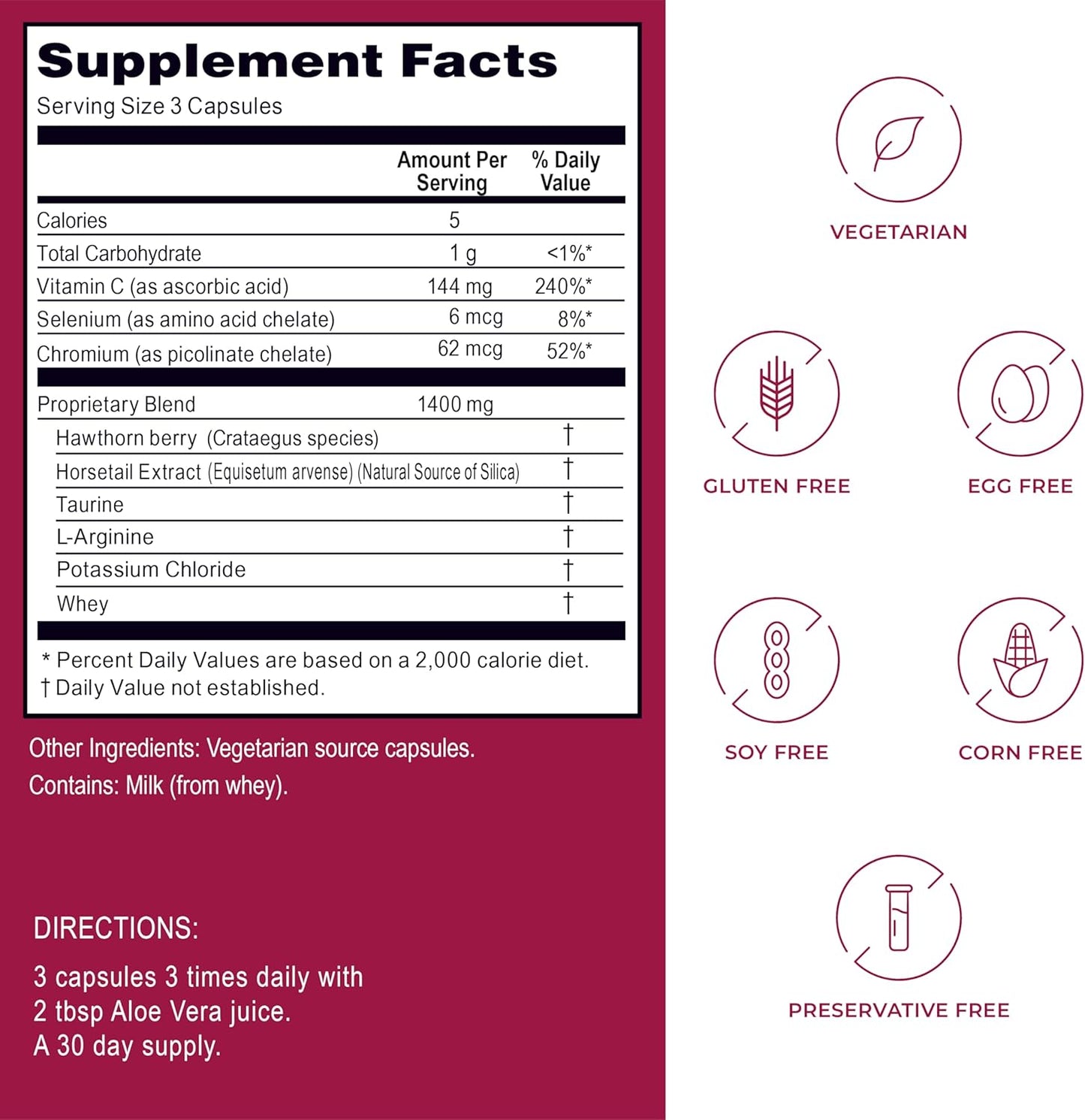 Kroeger Herb Circu Flow Hawthorn Supplement for Heart Support - 270 Capsules, Non-GMO, USA-Made
