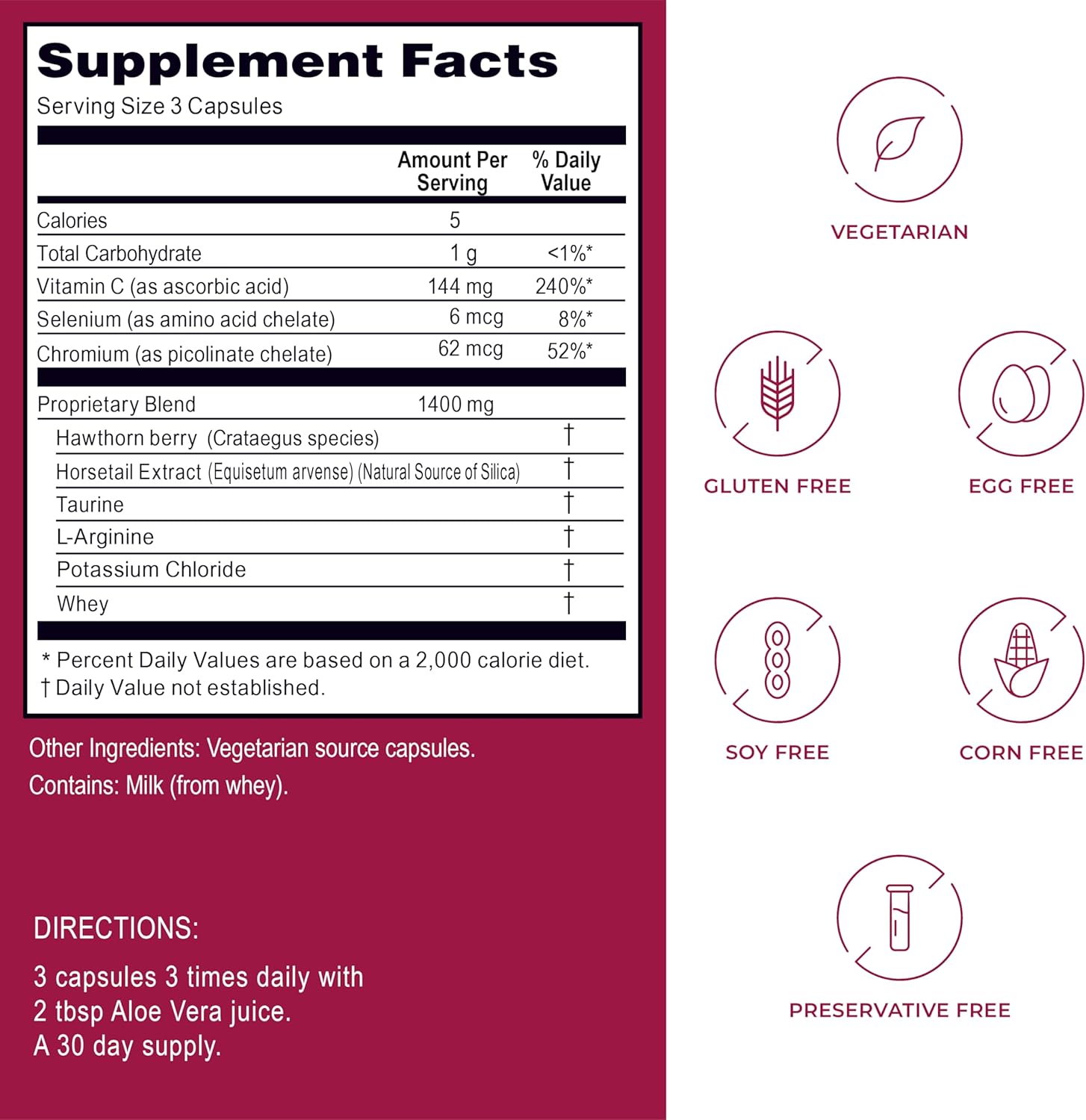 Kroeger Herb Circu Flow Hawthorn Supplement for Heart Support - 270 Capsules, Non-GMO, USA-Made