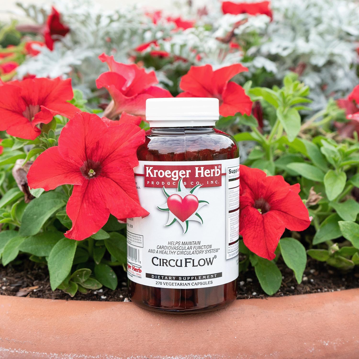 Kroeger Herb Circu Flow Hawthorn Supplement for Heart Support - 270 Capsules, Non-GMO, USA-Made