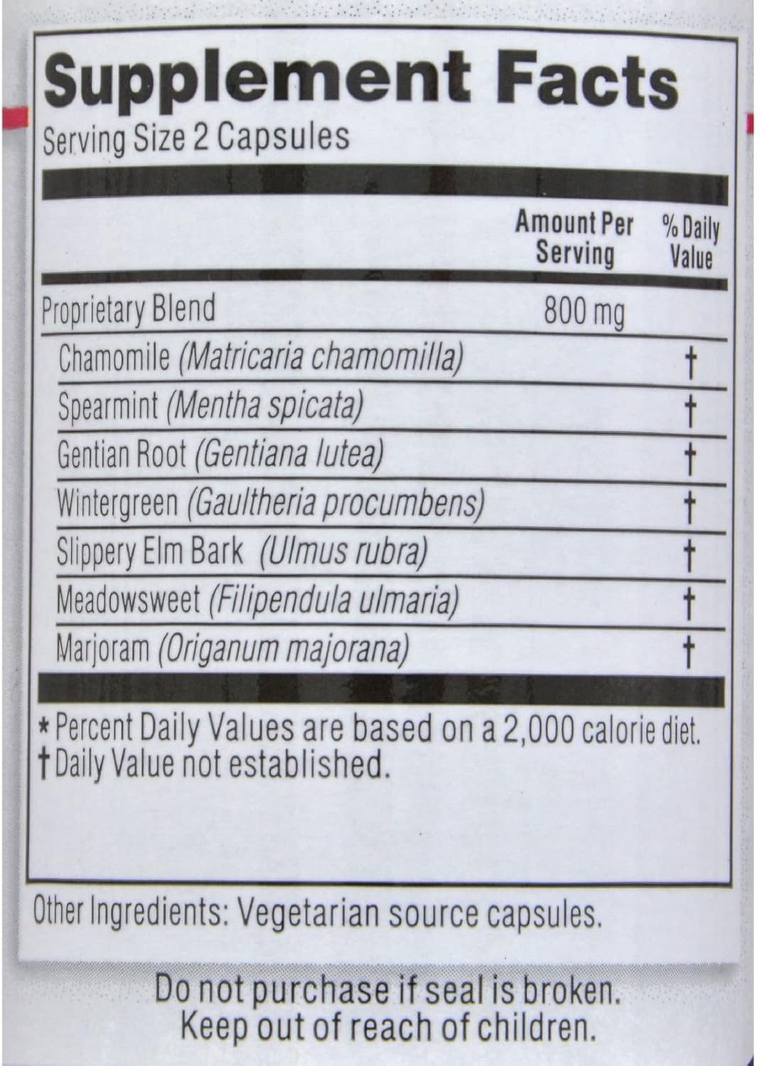 Kroeger Herb Healthy Gut Vegetarian Capsules - 100 Count - Digestive Support Supplement