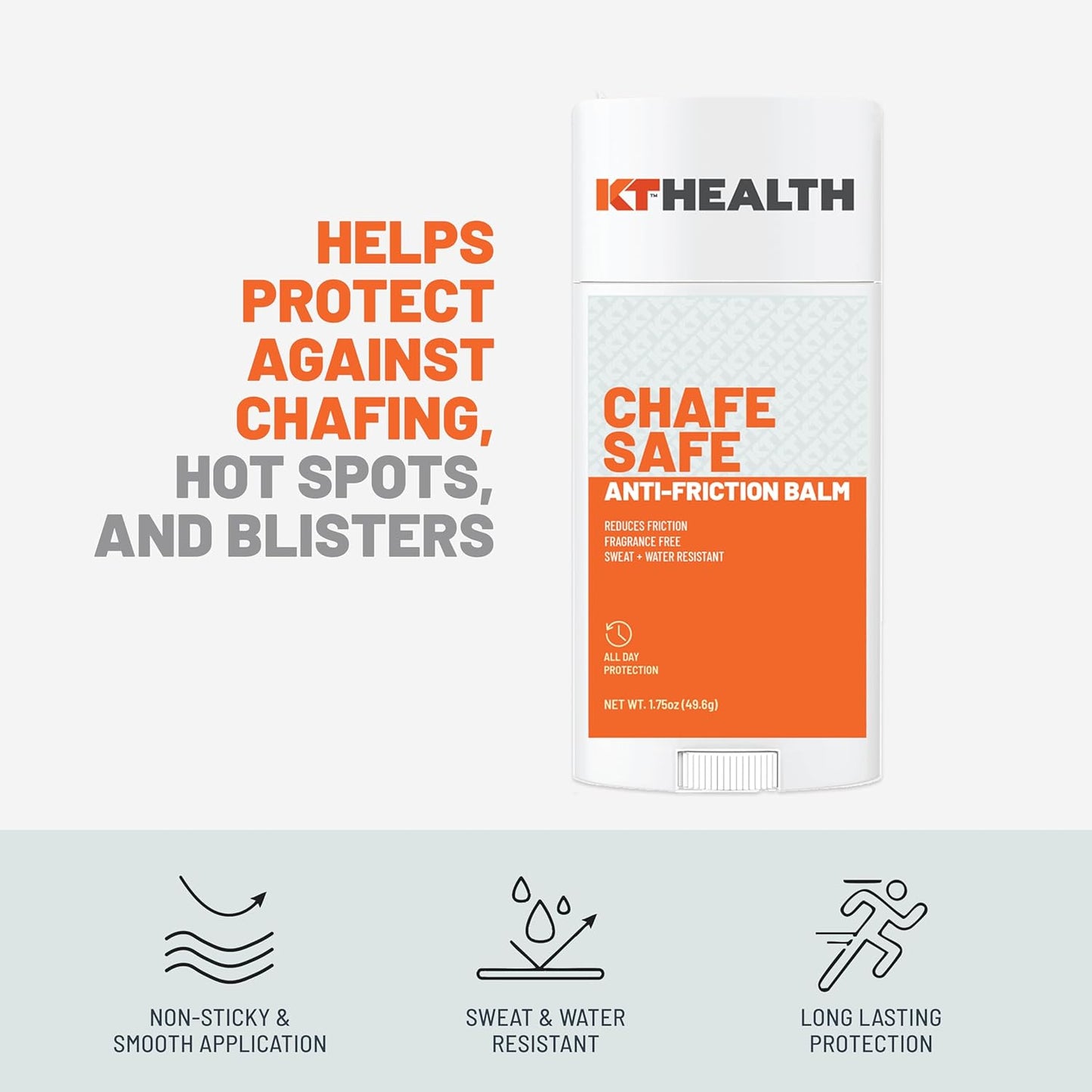 KT Tape Chafe-Safe Sticks for Chafing Prevention & Protection