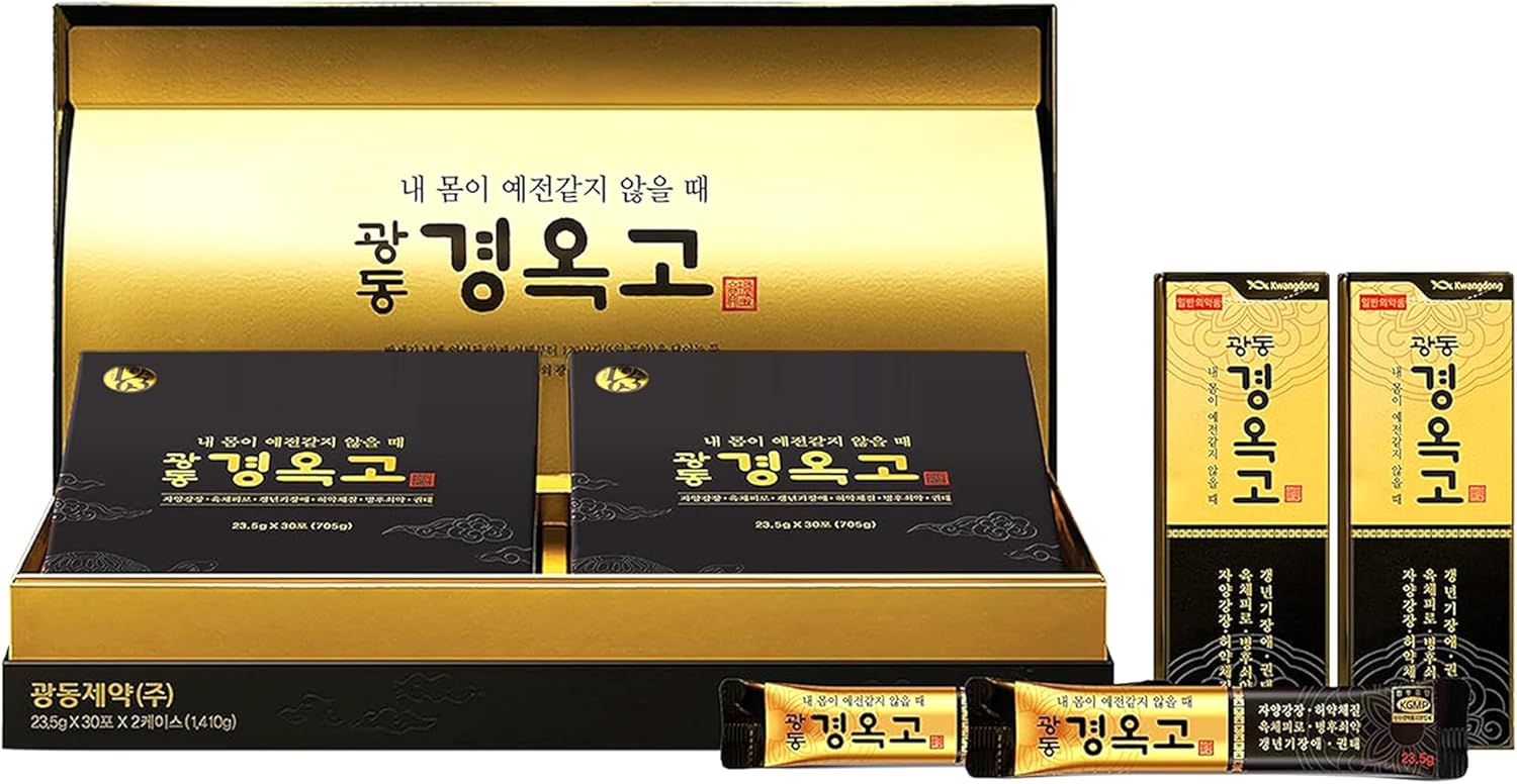 KWANGDONG Kyung Ok Ko Premium Korean Herbal Supplement - Natural Energy Booster for Men & Women (60 Capsules)
