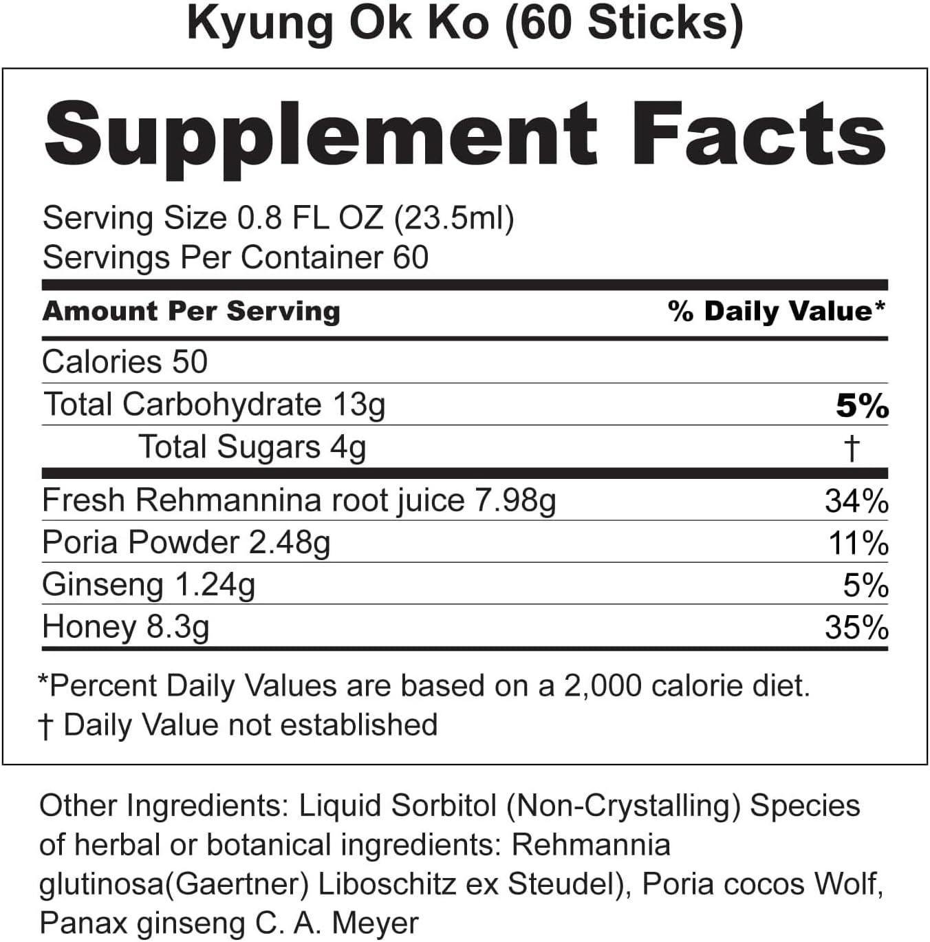 KWANGDONG Kyung Ok Ko Premium Korean Herbal Supplement - Natural Energy Booster for Men & Women (60 Capsules)