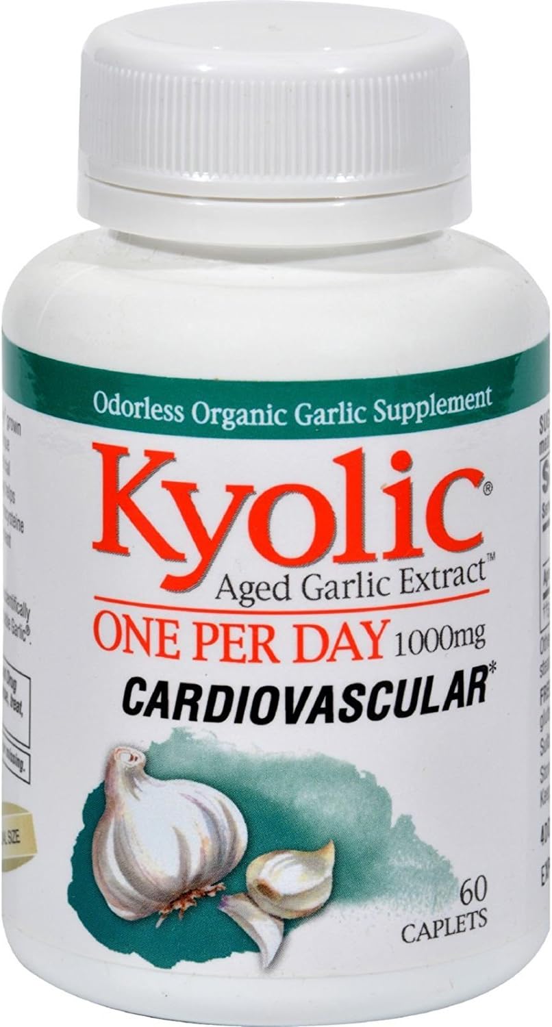 Kyolic Aged Garlic Extract Cardiovascular Support Supplement - 1000 mg - 60 Caplets