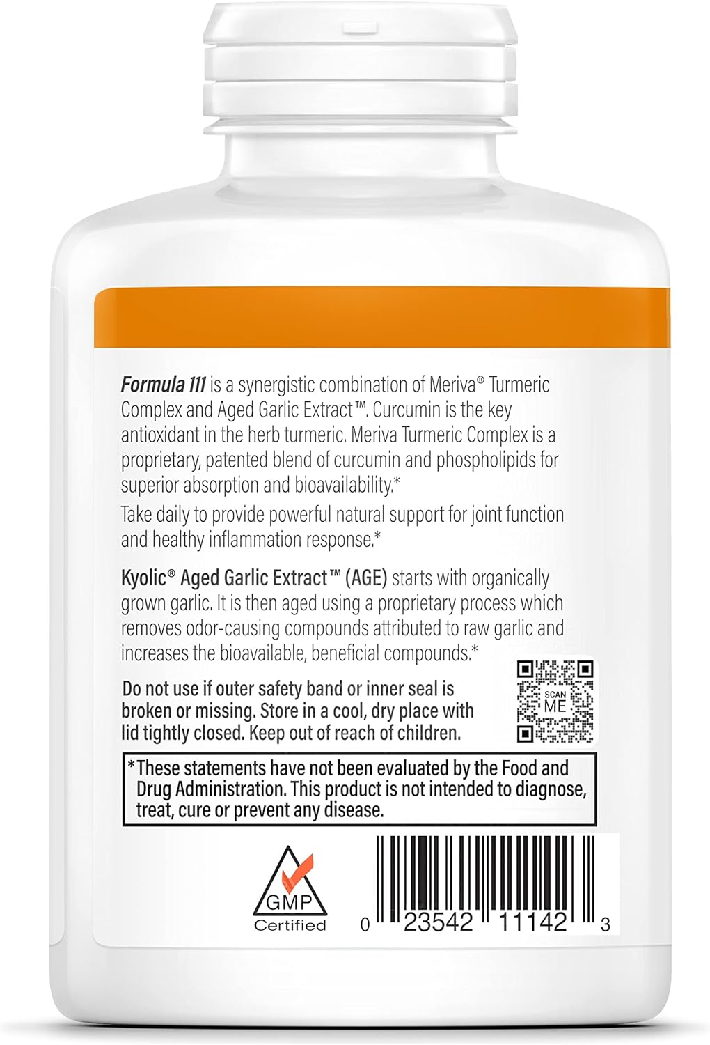 Kyolic Aged Garlic Extract Formula 111 Capsules - Promotes Healthy Inflammation Response (150 Count)