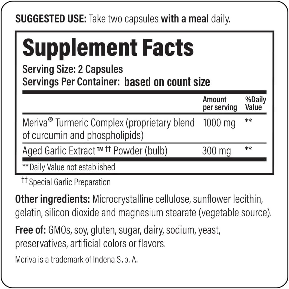 Kyolic Aged Garlic Extract Formula 111 Capsules - Promotes Healthy Inflammation Response (150 Count)