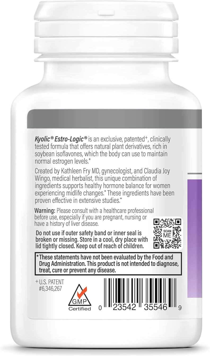 Kyolic Estro-Logic Optimal Estrogen Balance Capsules - Specialty Series, 60 Count