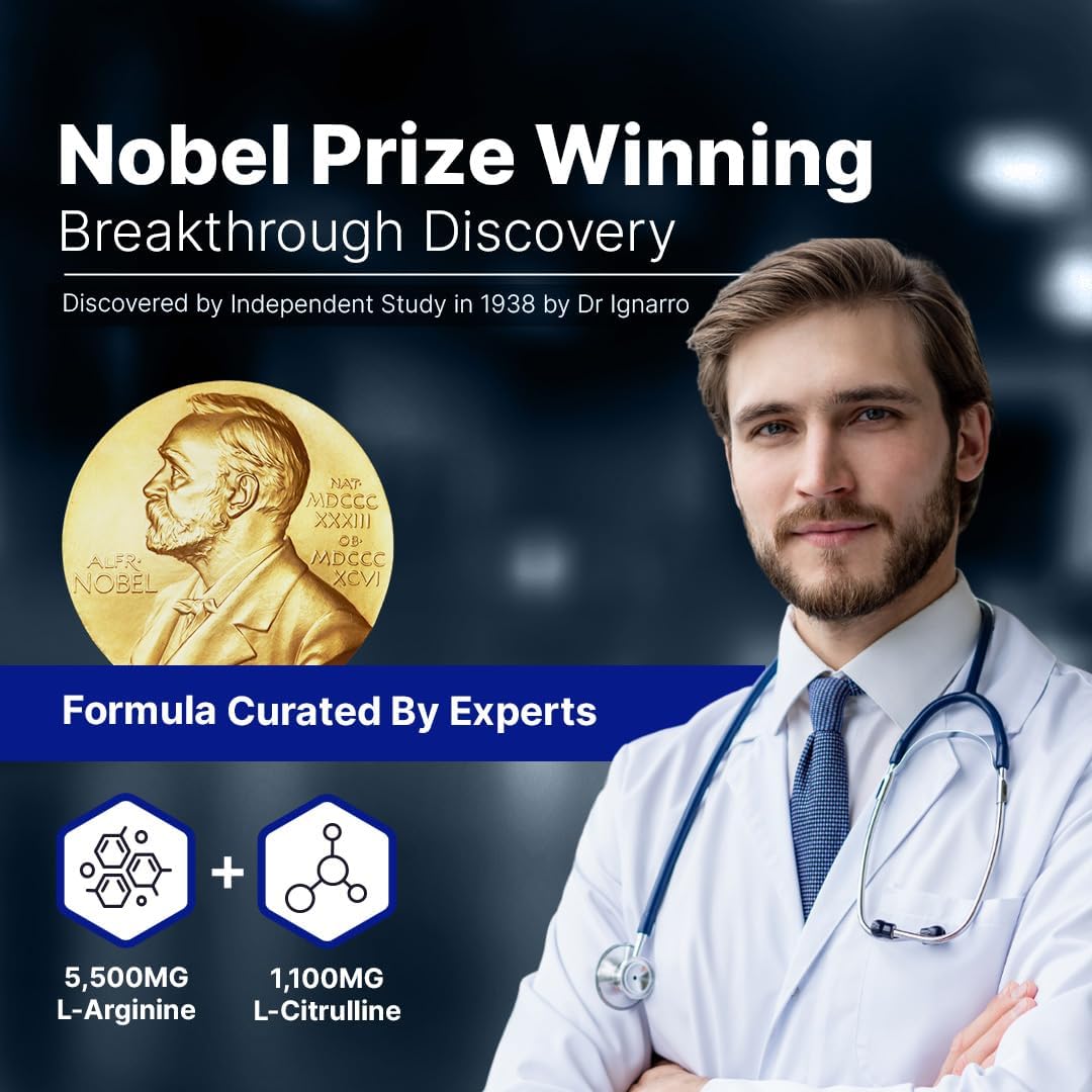 L-ARGININE PRO Travel Size Supplement Packets - 5,500mg L-arginine & 1,100mg L-Citrulline (90 Servings, Raspberry, Orange, Grape)