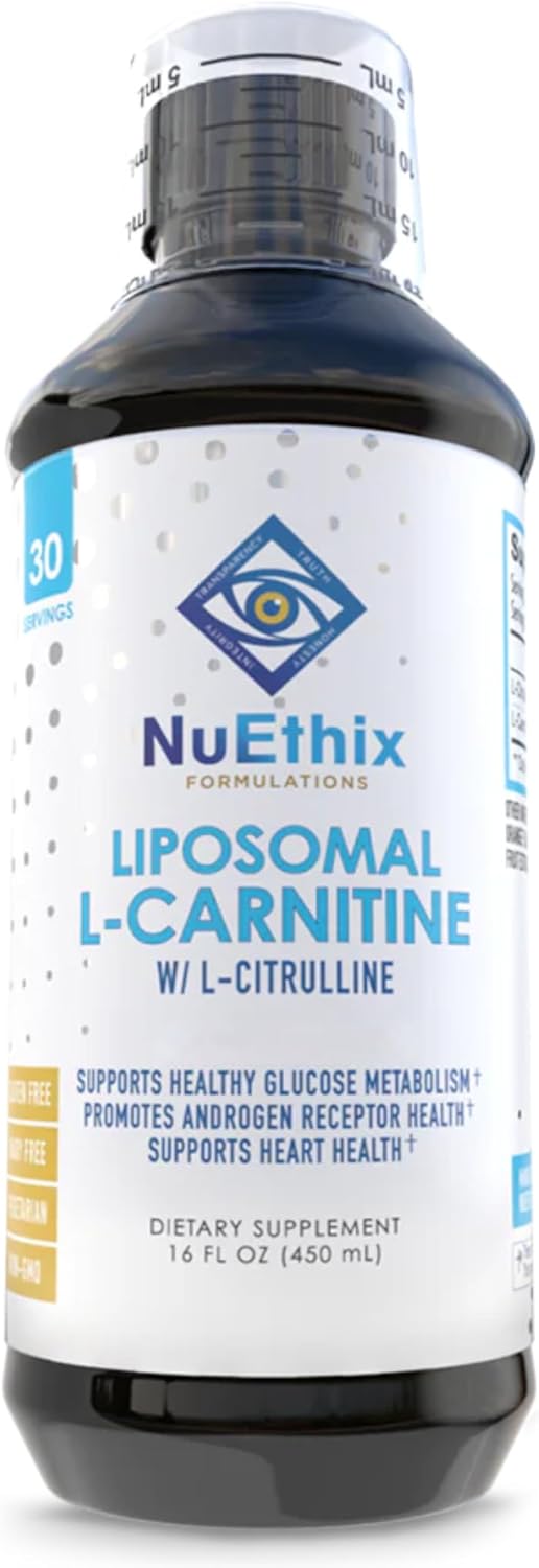 L-Carnitine and L-Citrulline Liposomal Supplement for Weight Management and Energy Boost