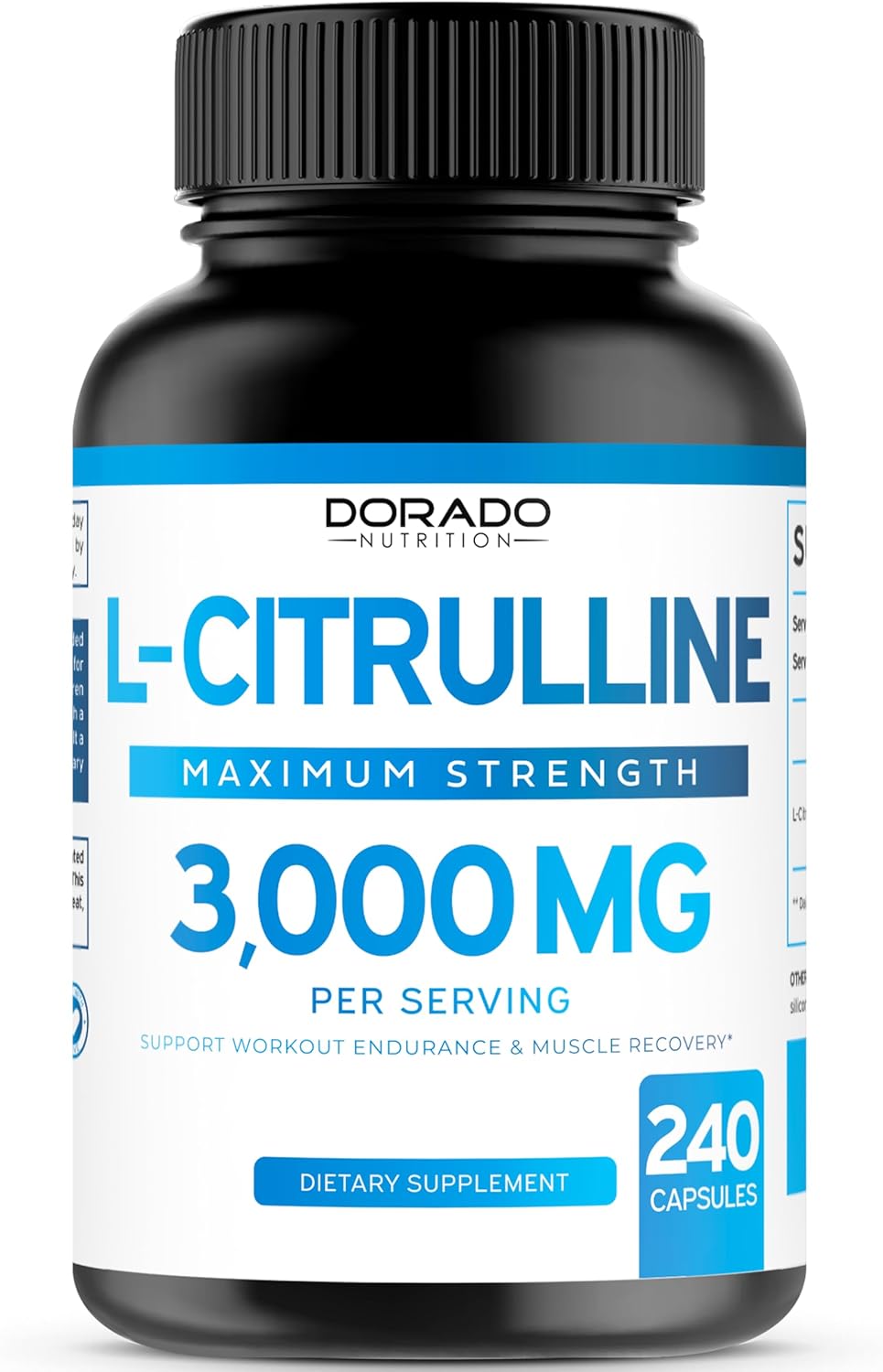L Citrulline 3000mg and Turkesterone 500mg Supplements - Combo Pack (360 Capsules) for Enhanced Nutrition