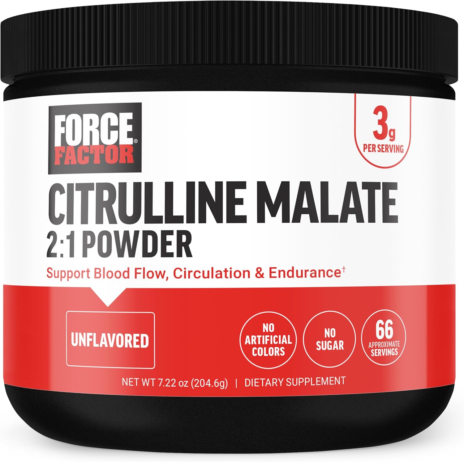 L Citrulline Malate 2:1 Powder Pump Supplement for Men, Boost Nitric Oxide, Blood Flow, Muscle Pumps, Performance - Unflavored, 66 Servings