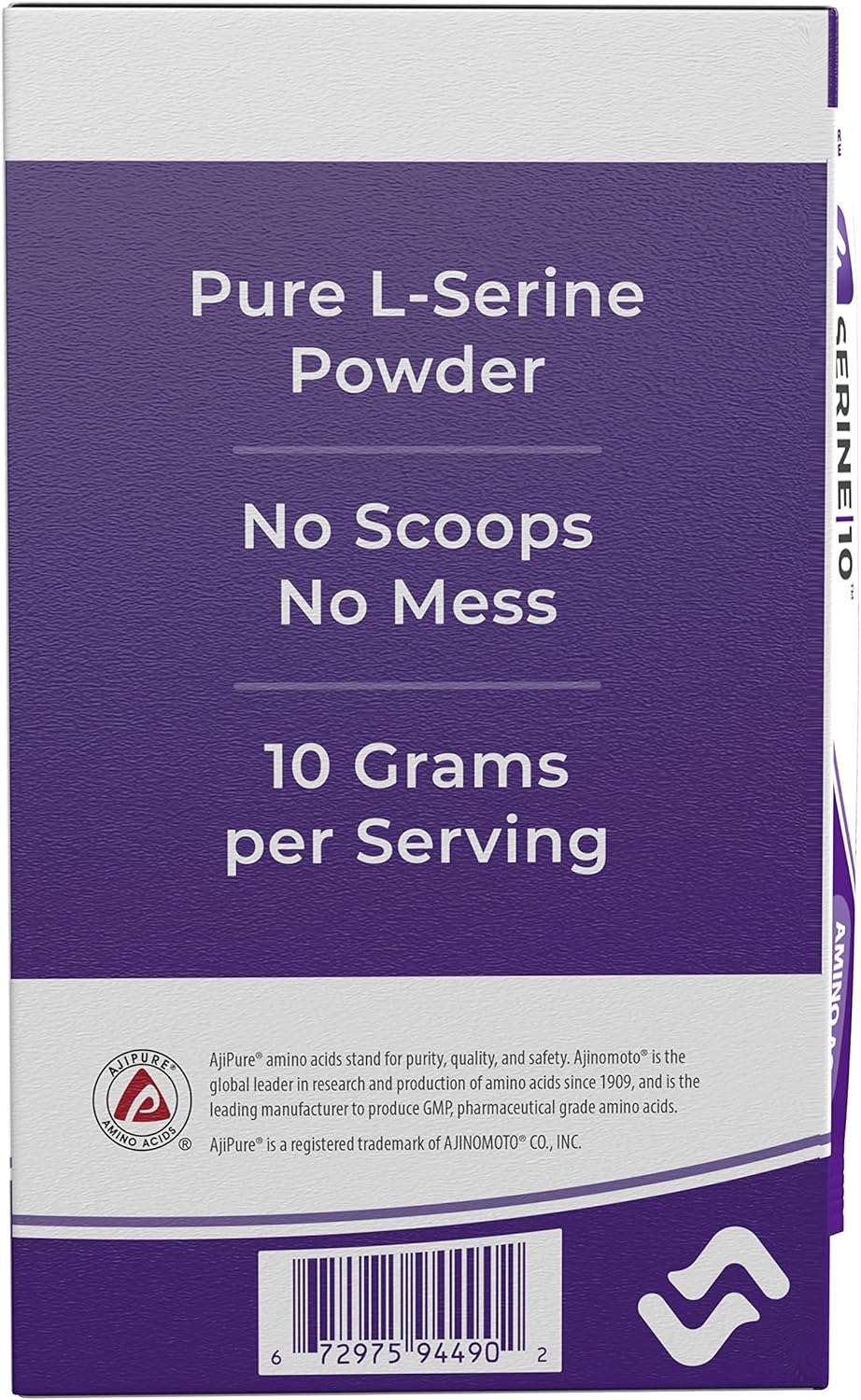 L-Serine Nootropics Packets - Improve Brain Health, Memory, Focus - 30 Packets, 10g Each