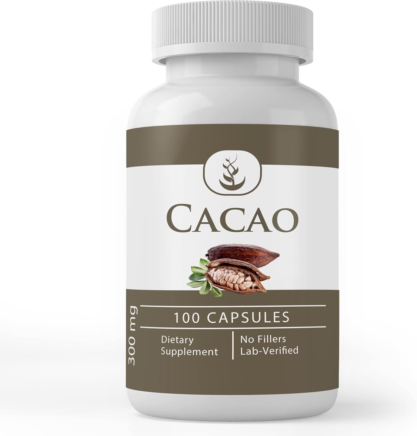 Lab Verified 100-Count Cacao & Resveratrol Capsule Bundle with Pure Original Ingredients, No Additives or Fillers