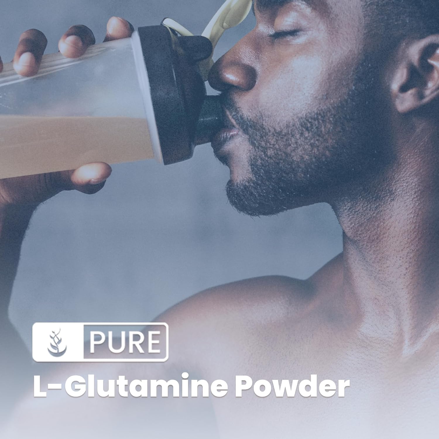 Lab-Verified 1lb L-Glutamine Alpha-Amino Acid Supplement Powder with Pure Original Ingredients