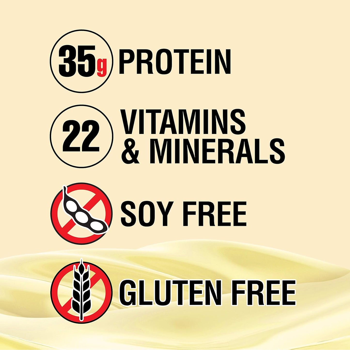 Labrada Lean Body All-in-One Vanilla Protein Shake - 35g Protein, Whey Blend, 7g Healthy Fats & Fiber, 22 Vitamins and Minerals - Gluten Free (4.6lb)