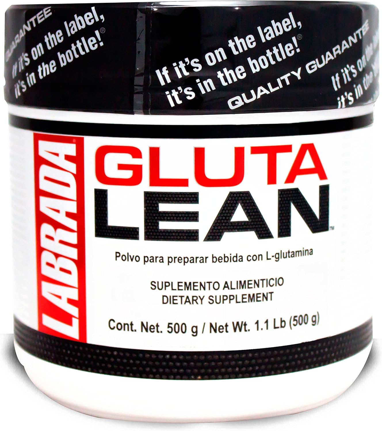 Labrada Nutrition GlutaLean Powder - 500g, Glutamine Supplement for Muscle Recovery and Immune Support