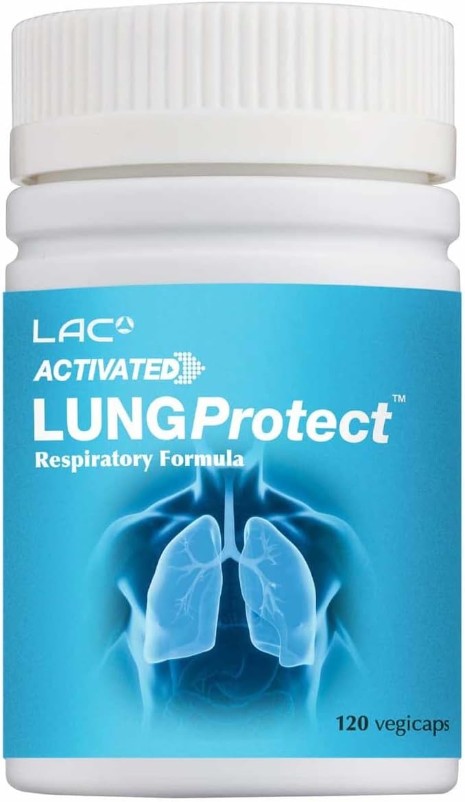 LAC Activated Lung Protect Supplement with TCM Herbs - Supports Respiratory Health (120 vegicaps)