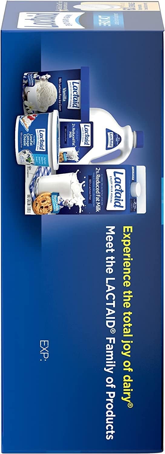 Lactaid Fast Act Chewables for Lactose Intolerance Relief - 240 Tablets, Vanilla Twist Flavor, On-the-Go Relief from Gas, Bloating, and Diarrhea