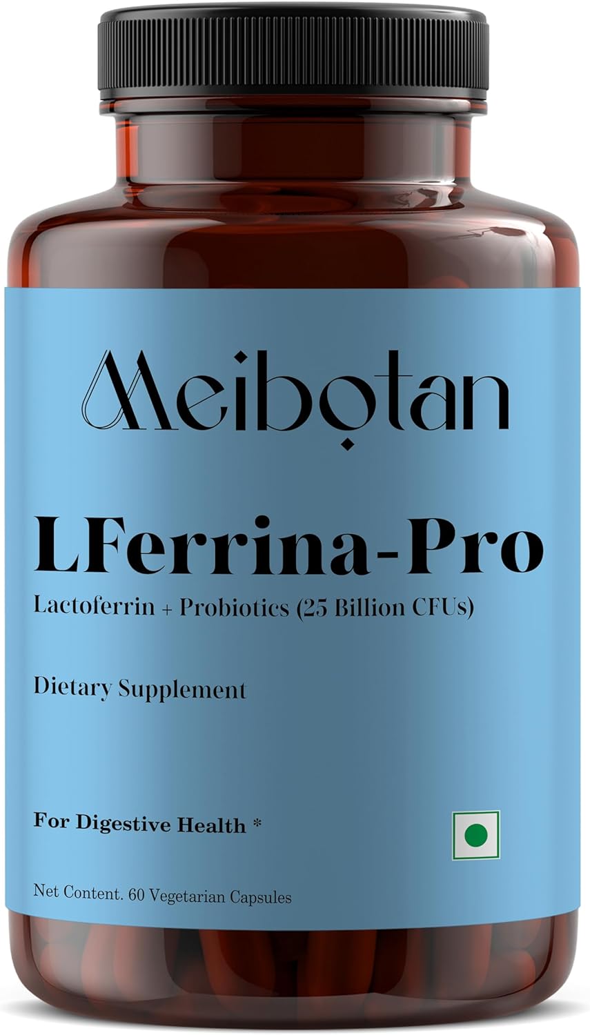 Lactoferrin Supplement with Probiotics - Immune System Support for Men & Women - 60 Veg Capsules