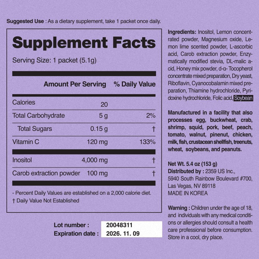 LACTOMEDI Inositol for Women | Hormone Balance & Fertility Support | Boost Progesterone | 4000mg Myo-Inositol 100mg D-Chiro-Inositol | 30 Day Supply