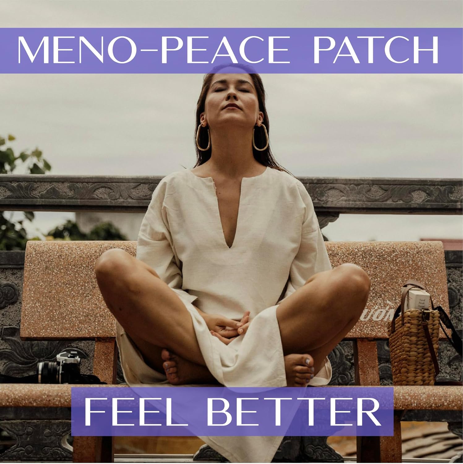 Laki Naturals Meno-Peace Patch (Pack of 15) | Herbal Menopause Support for Women | Mood Balance & Hormonal Relief