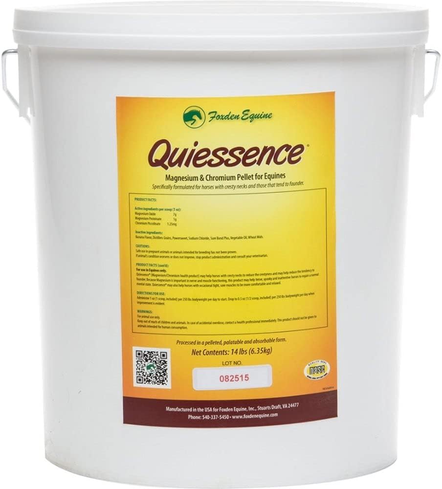 Large 14 lbs Quiessence Supplement for Horses - Calming and Digestive Support Formula