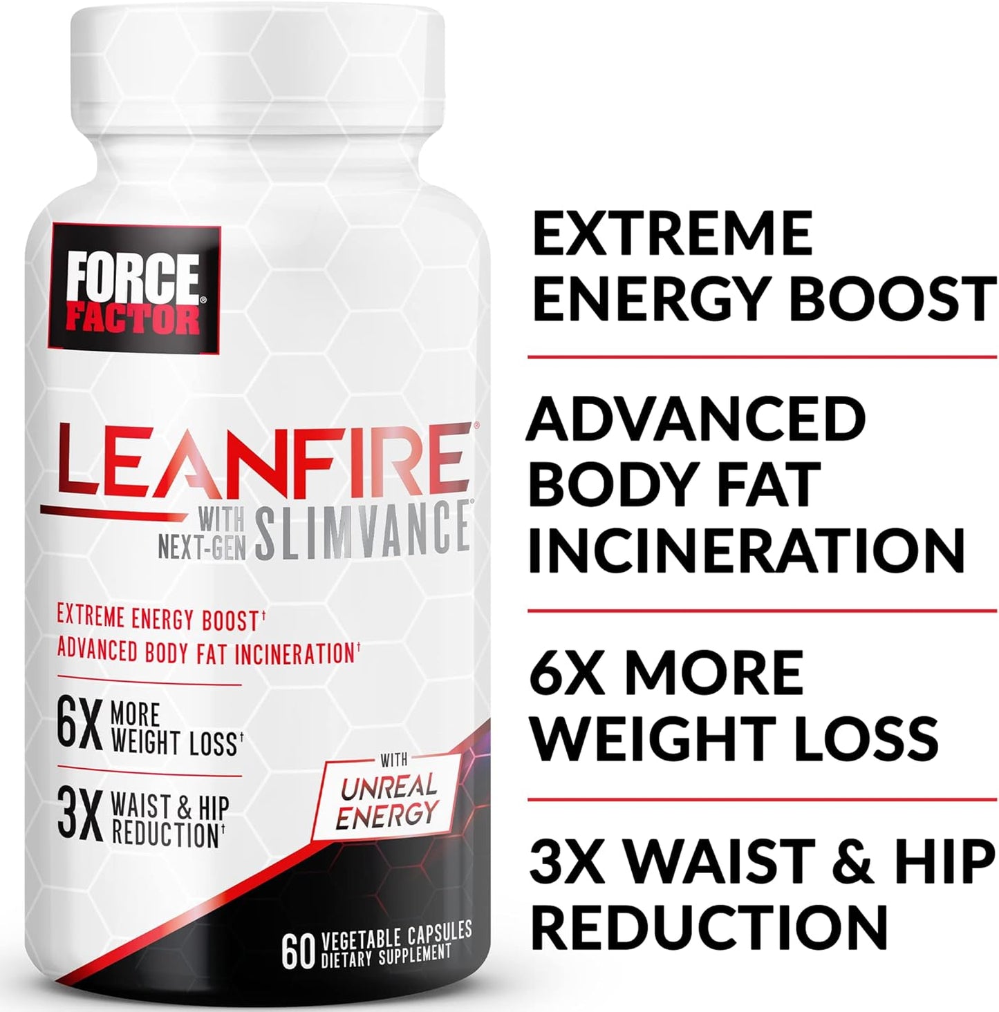 LeanFire with Next-Gen SLIMVANCE 2-Pack - Advanced Energy Pills for Metabolism Boost, Focus Enhancement, and Fitness Performance - 120 Capsules