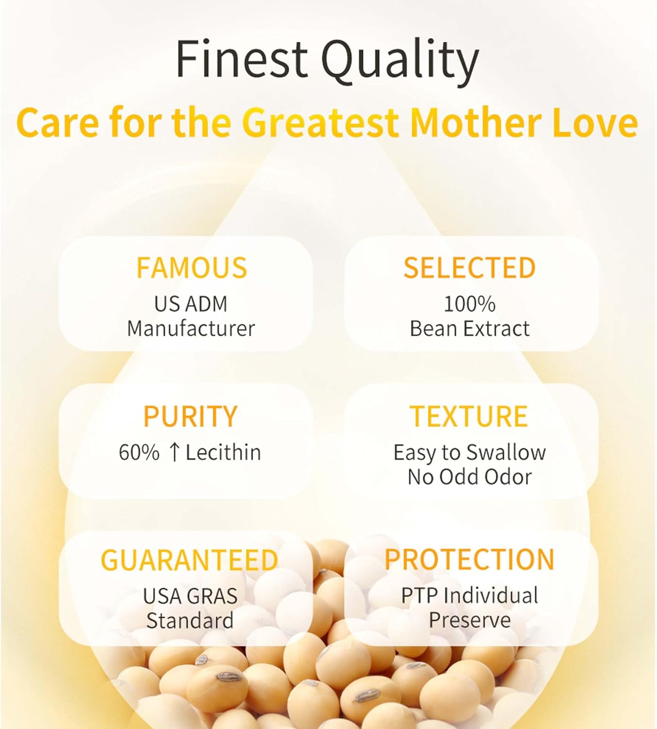 Lecithin Softgels for Nursing Mothers, Support Healthy Breastfeeding, Pregnancy Supplement, Prevent Clogged Ducts, 60 Softgels