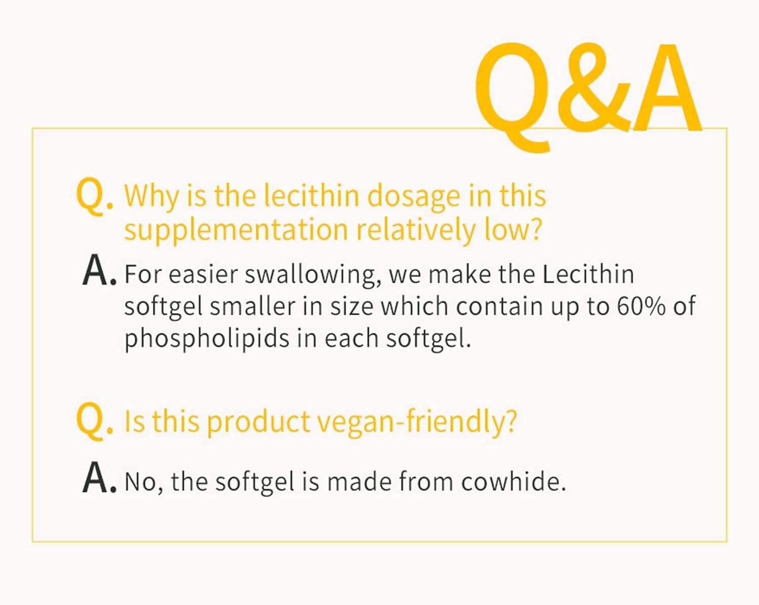 Lecithin Softgels for Nursing Mothers, Support Healthy Breastfeeding, Pregnancy Supplement, Prevent Clogged Ducts, 60 Softgels