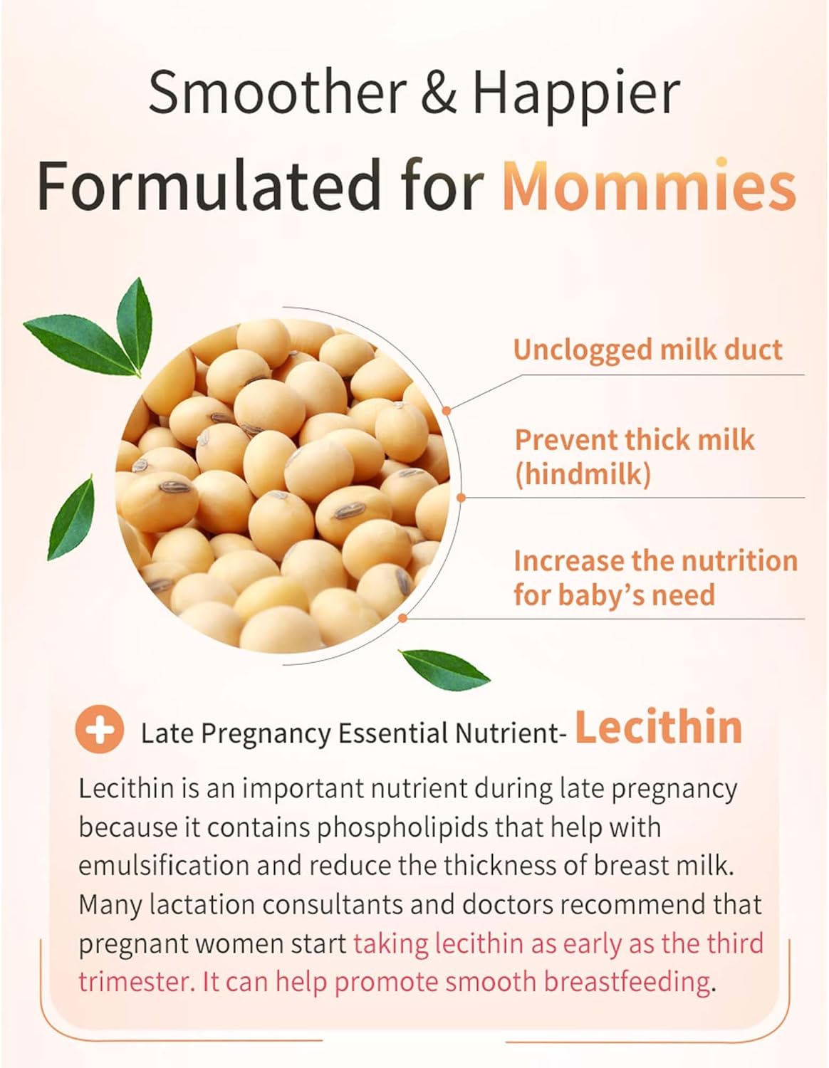 Lecithin Sticks for Clogged Milk Ducts, Enhance Breastfeeding and Nutrition, 30 Pack