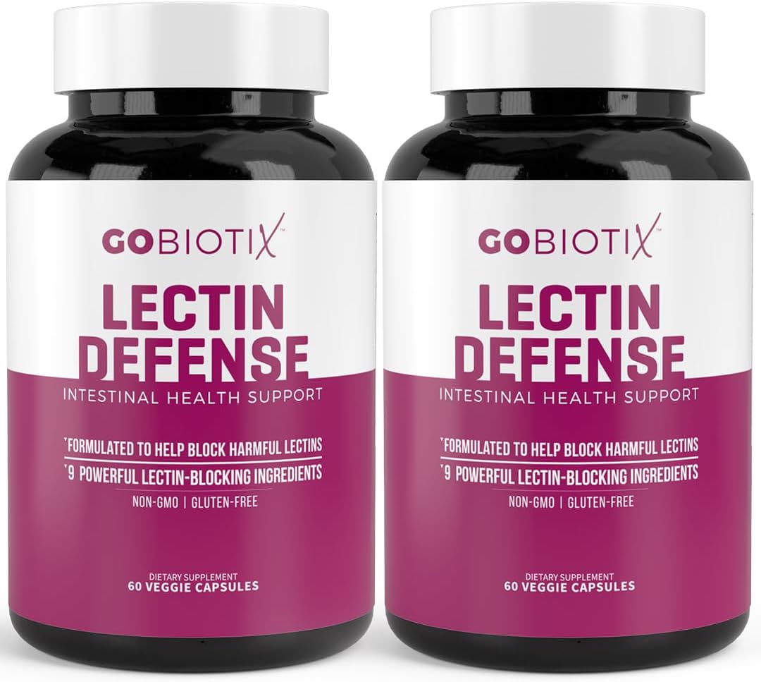 Lectin Defense Supplement with MSM and Digestive Enzymes for Intestinal Health - Non-GMO, Gluten Free - 60 Capsules