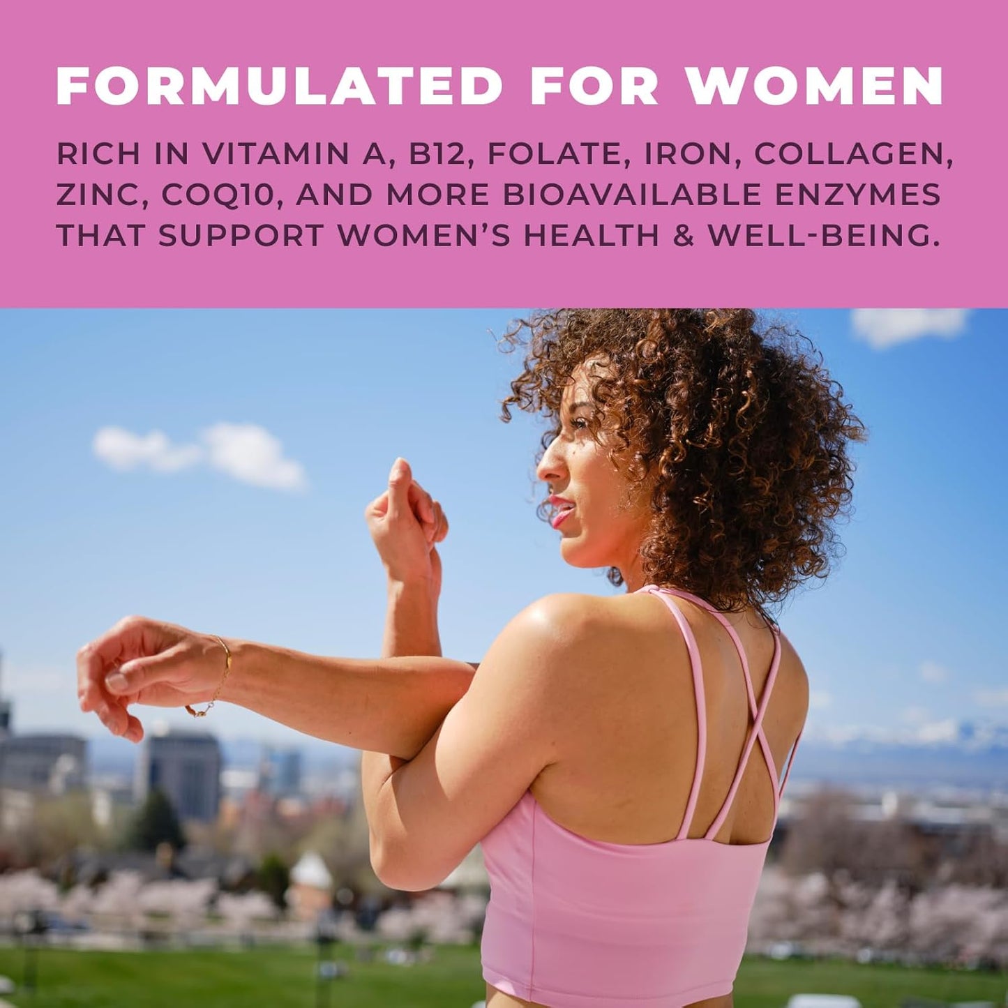 Left Coast Performance Women's Beef Organ Supplement - Supports Energy & Health - Pasture Raised in New Zealand - 60 Capsules
